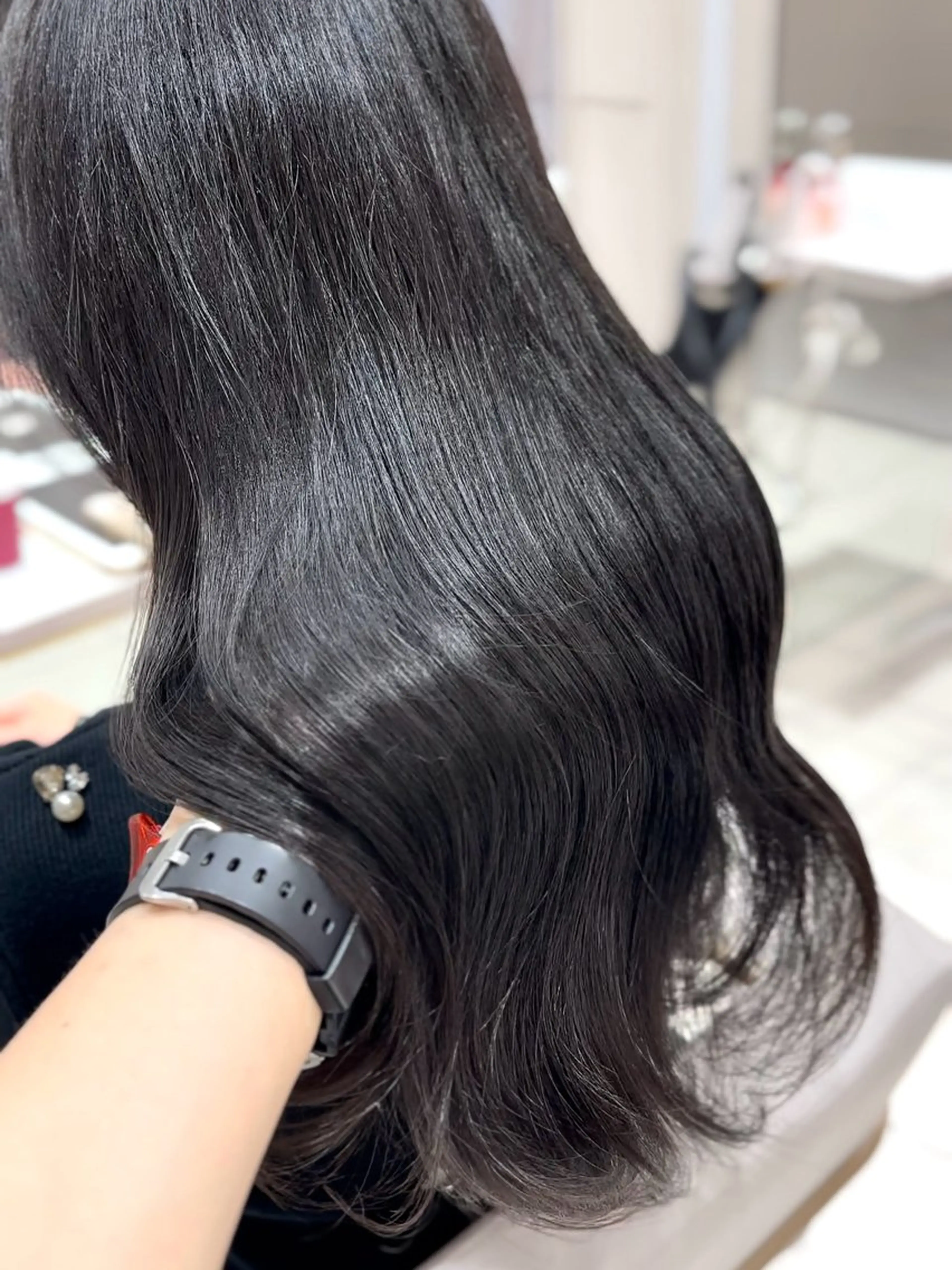 ロング カラー 透明感カラー グレージュ カット ヘアカラー トリートメント レイヤー/顔周り /透明感🩶高橋大のヘアスタイル
