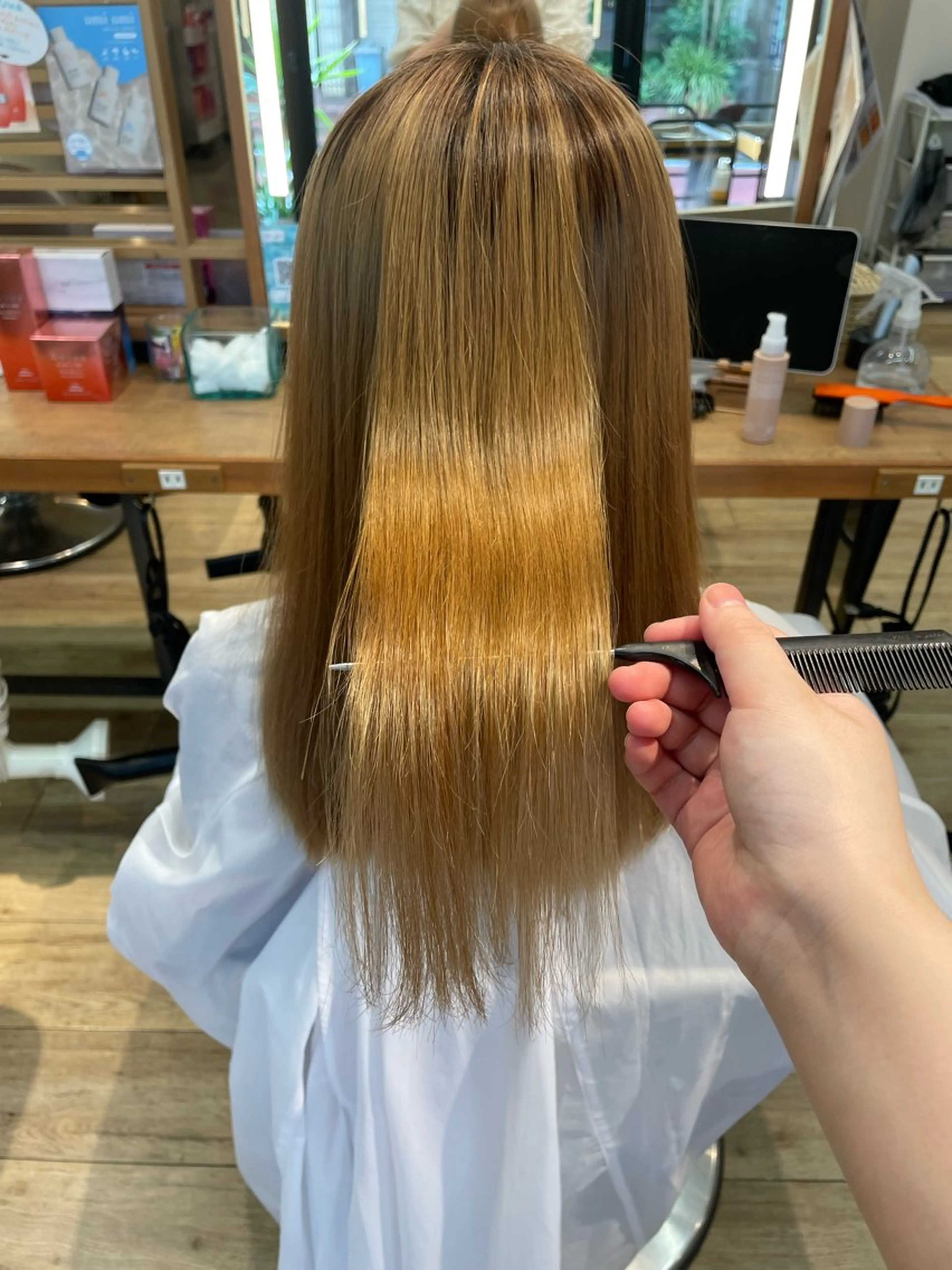 セミロング パーマ カット 縮毛矯正 このみ/髪質改善 /ヘアアレンジ🫧のヘアスタイル