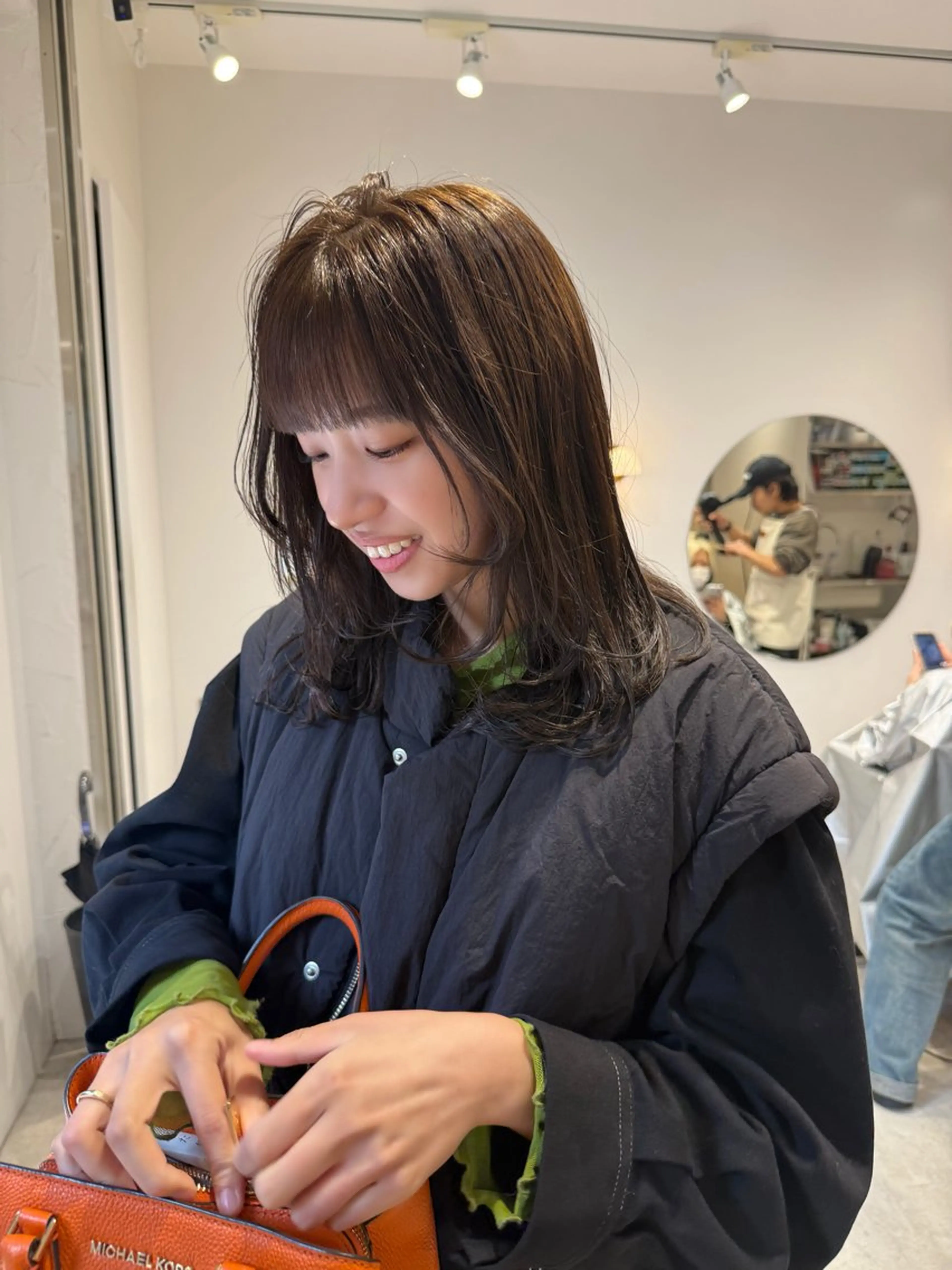 セミロング カラー カット ヘアカラー パーマ/ボブ /レイヤー チヒロのヘアスタイル