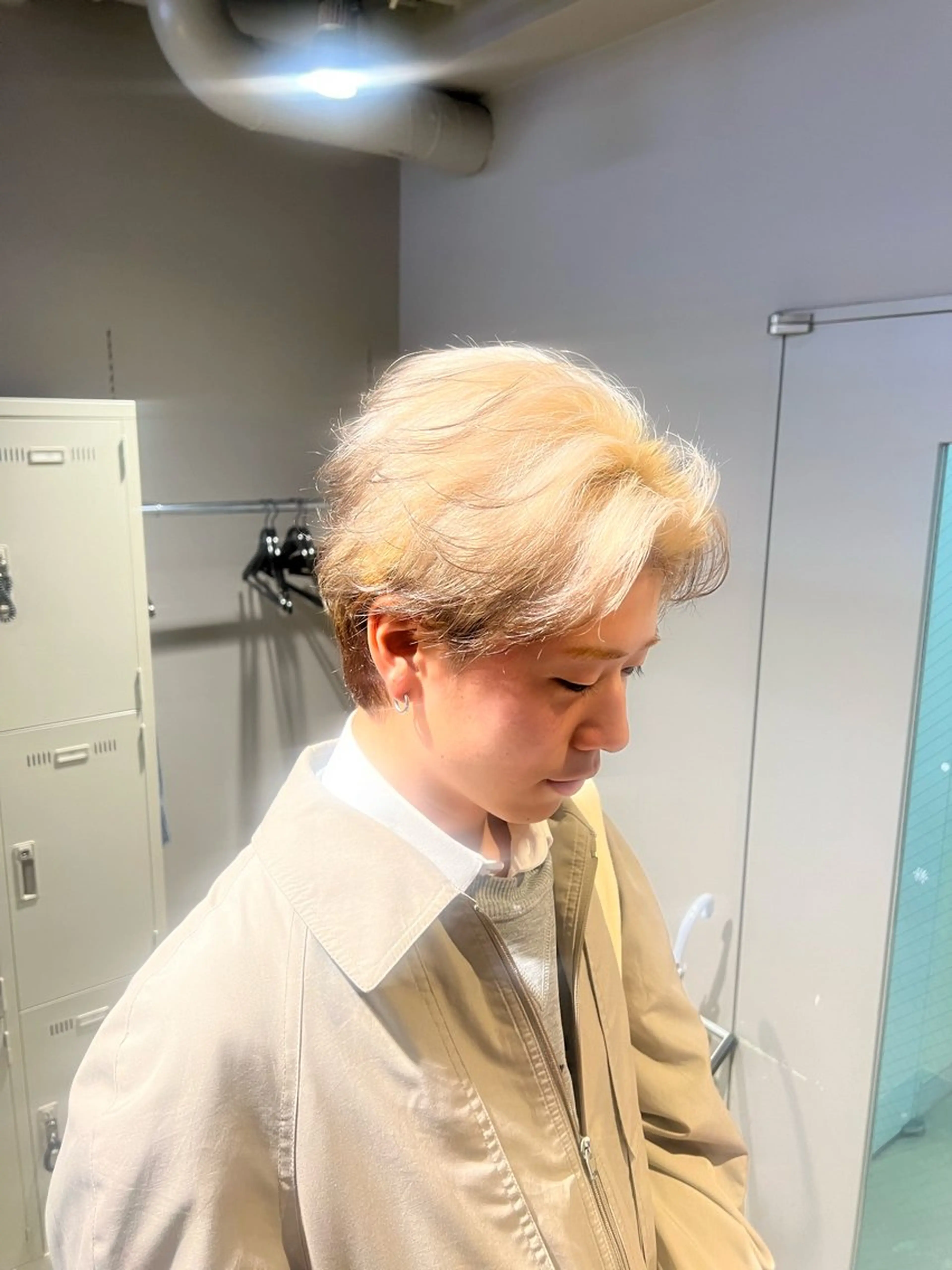 ショート カラー パーマ メンズ ヘアカラー 韓国レイヤーカット /REIのヘアスタイル