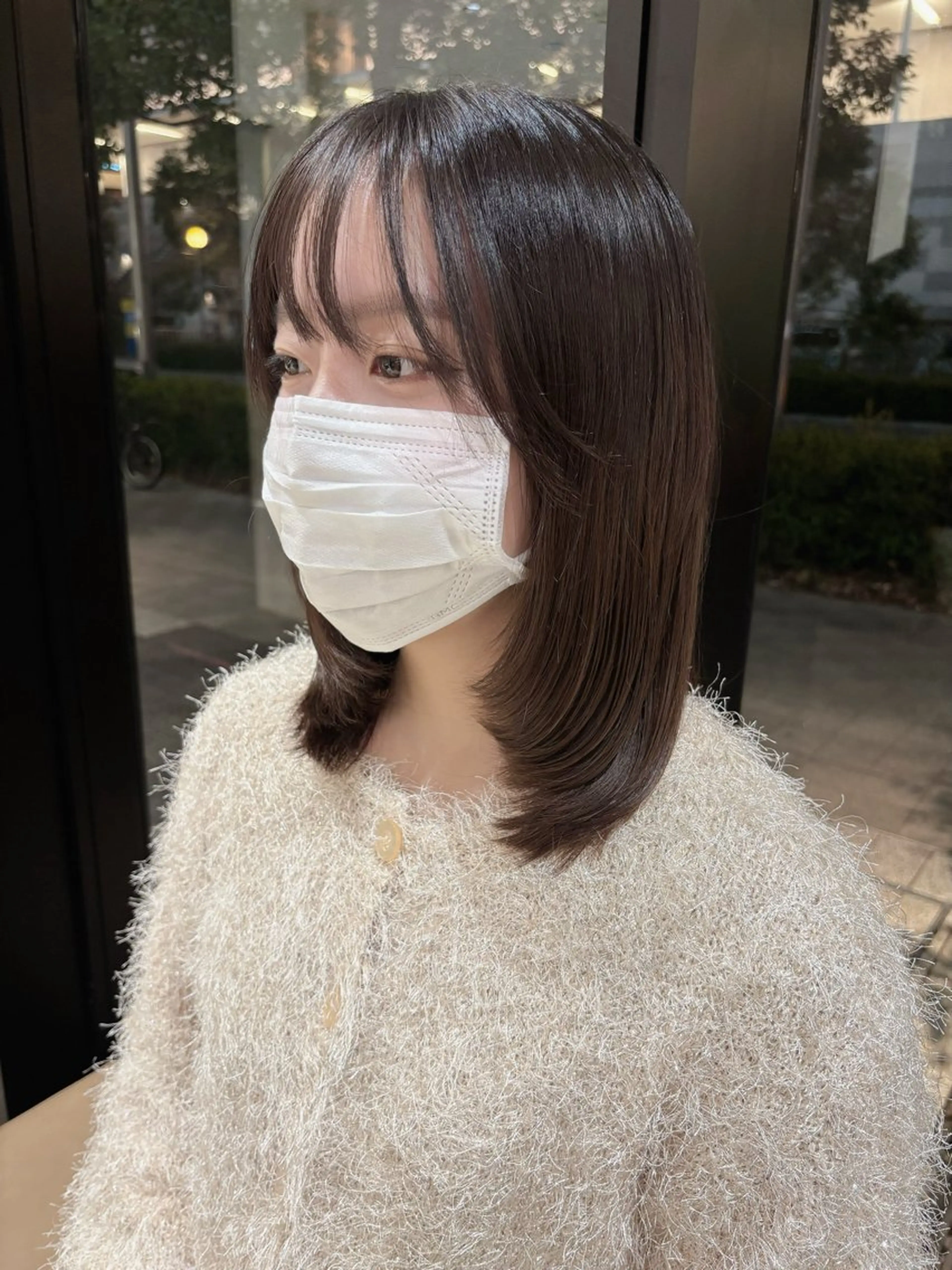 ミディアム GIEN Smart Salon by milbon 西宮ガーデンズ　プラス所属・吉原 星稀のヘアスタイル