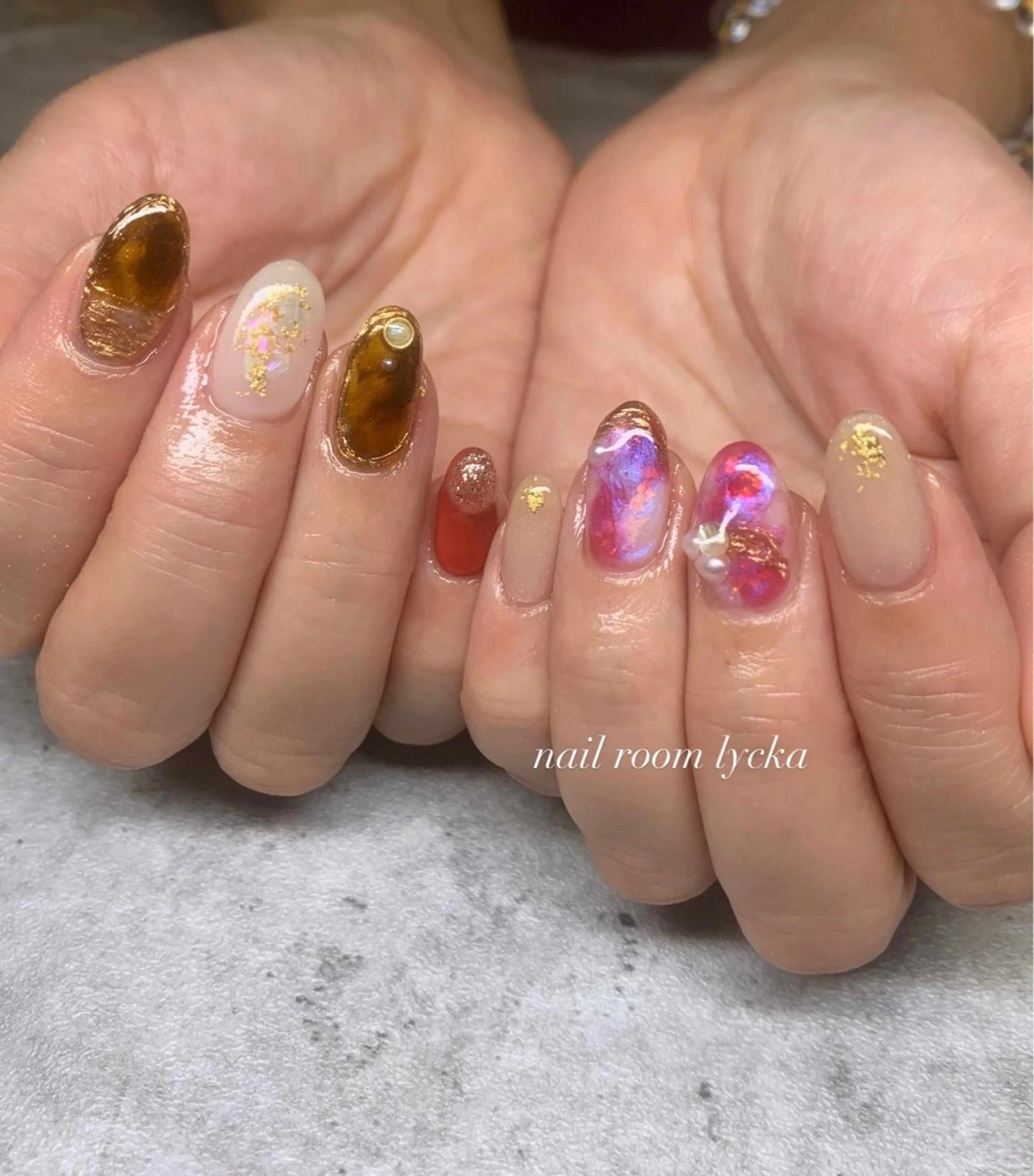 ネイル ﾈｲﾙﾙｰﾑﾘｯｶ 𝐦𝐚𝐲𝐮のネイルデザイン