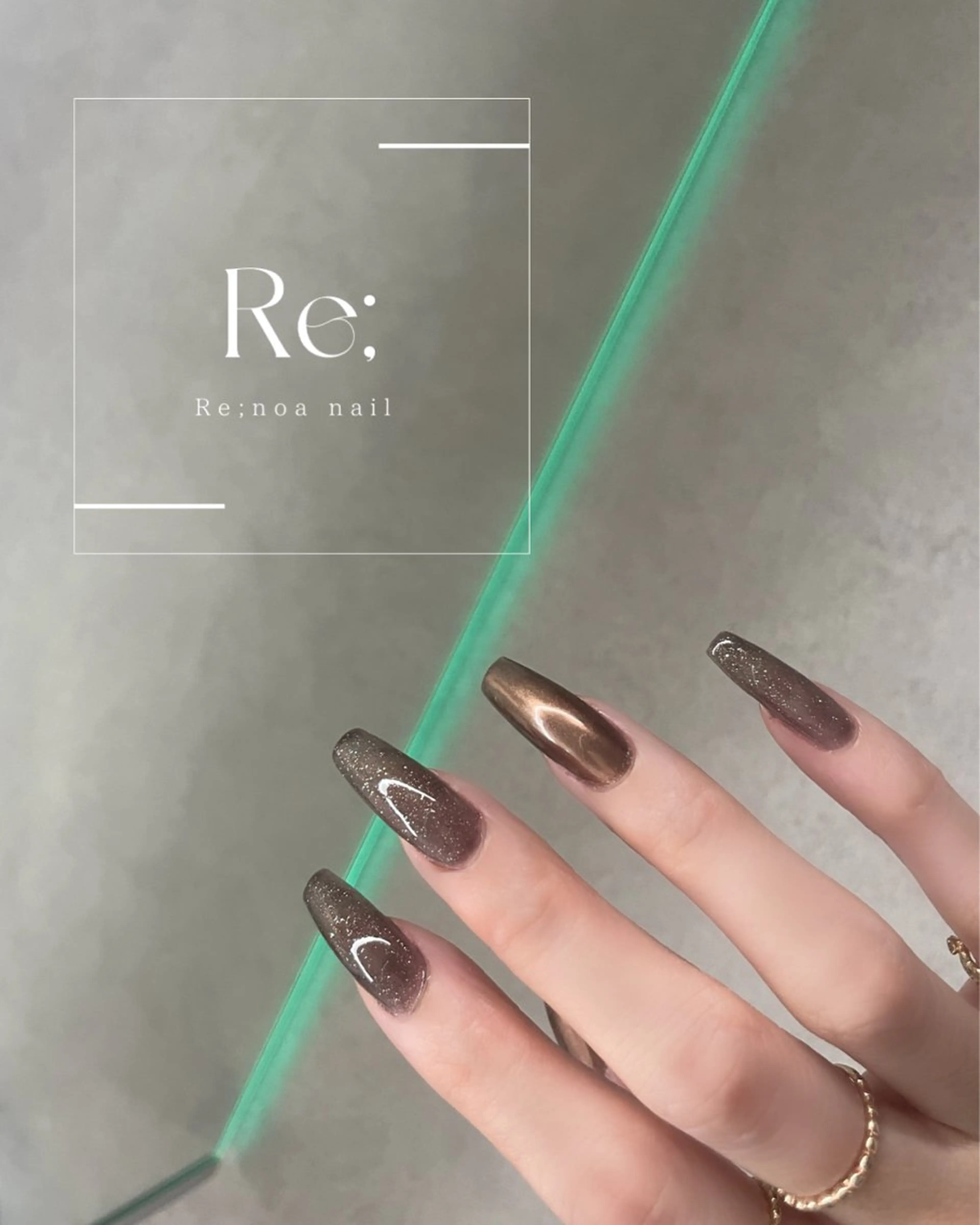 design one color ✧ 人気のサテンカラー｜先端ラメライン｜ミラーより♡(初回・自店オフ無料)の写真