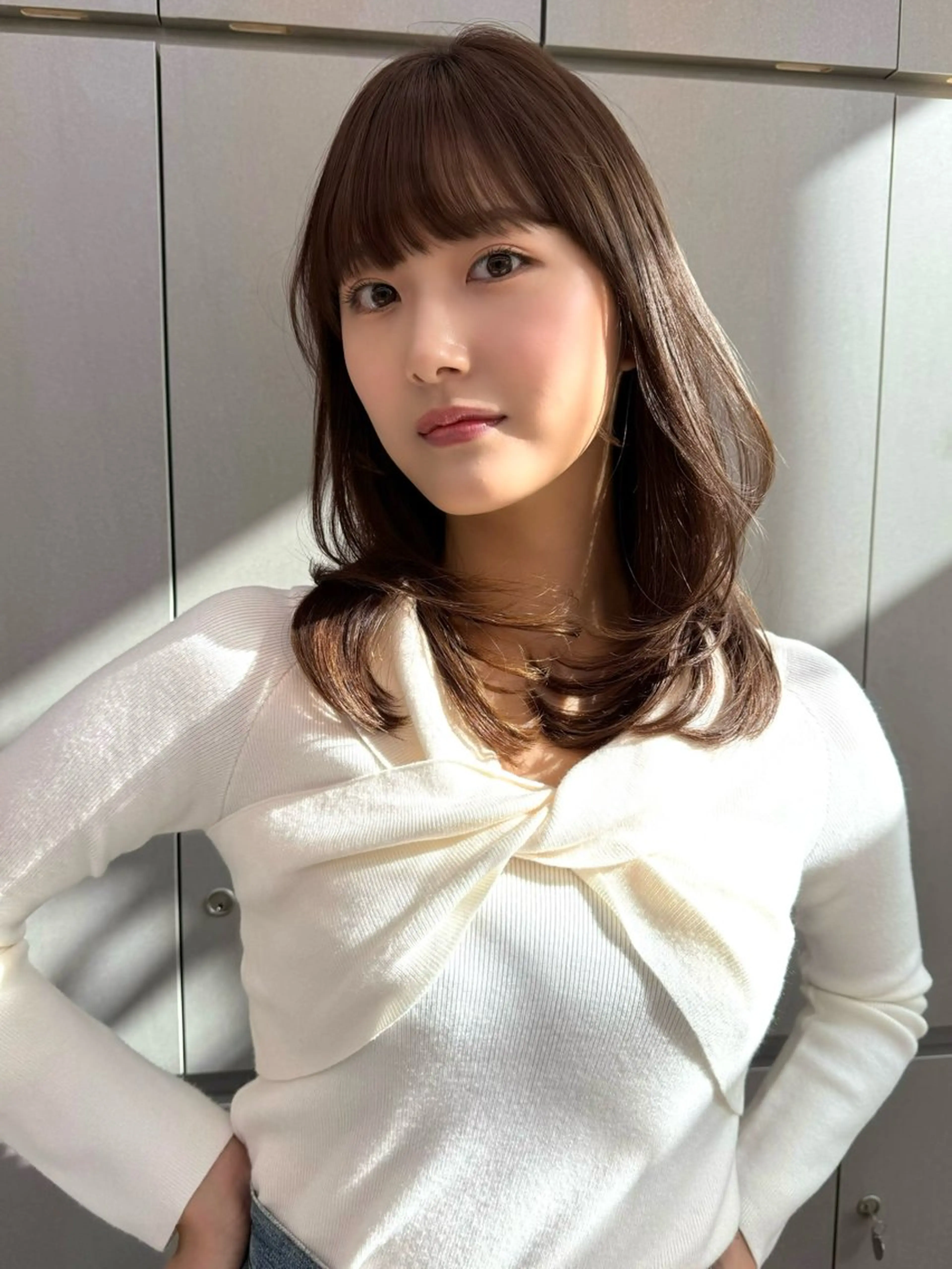 ミディアム カラー カット ヘアカラー ✨髪質改善/レイヤー ✨川合佑哉のヘアスタイル