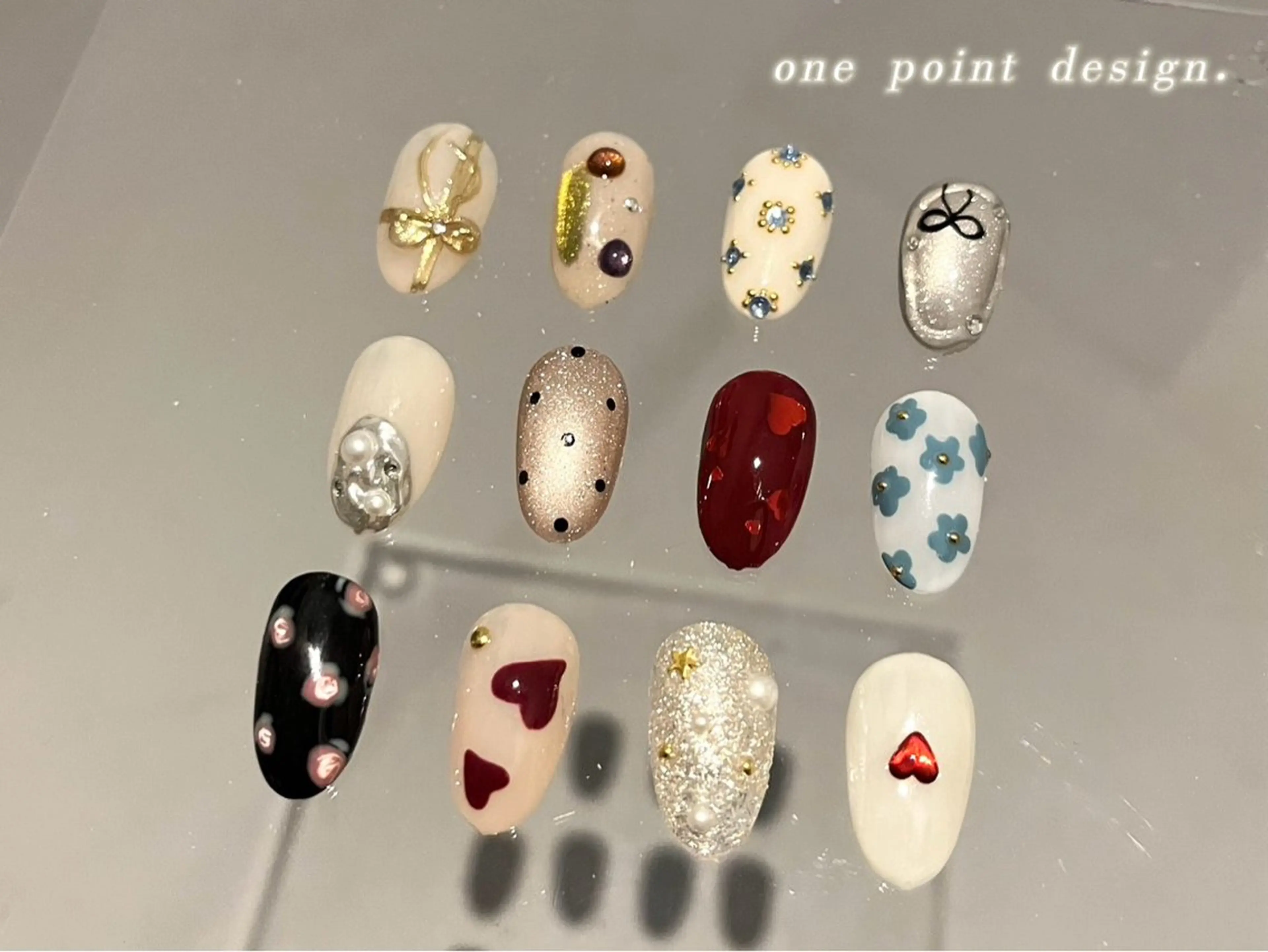 【50種以上】HAND one point design💛（オフの有無をメッセージにてお伝えください）新規オフ無料の写真
