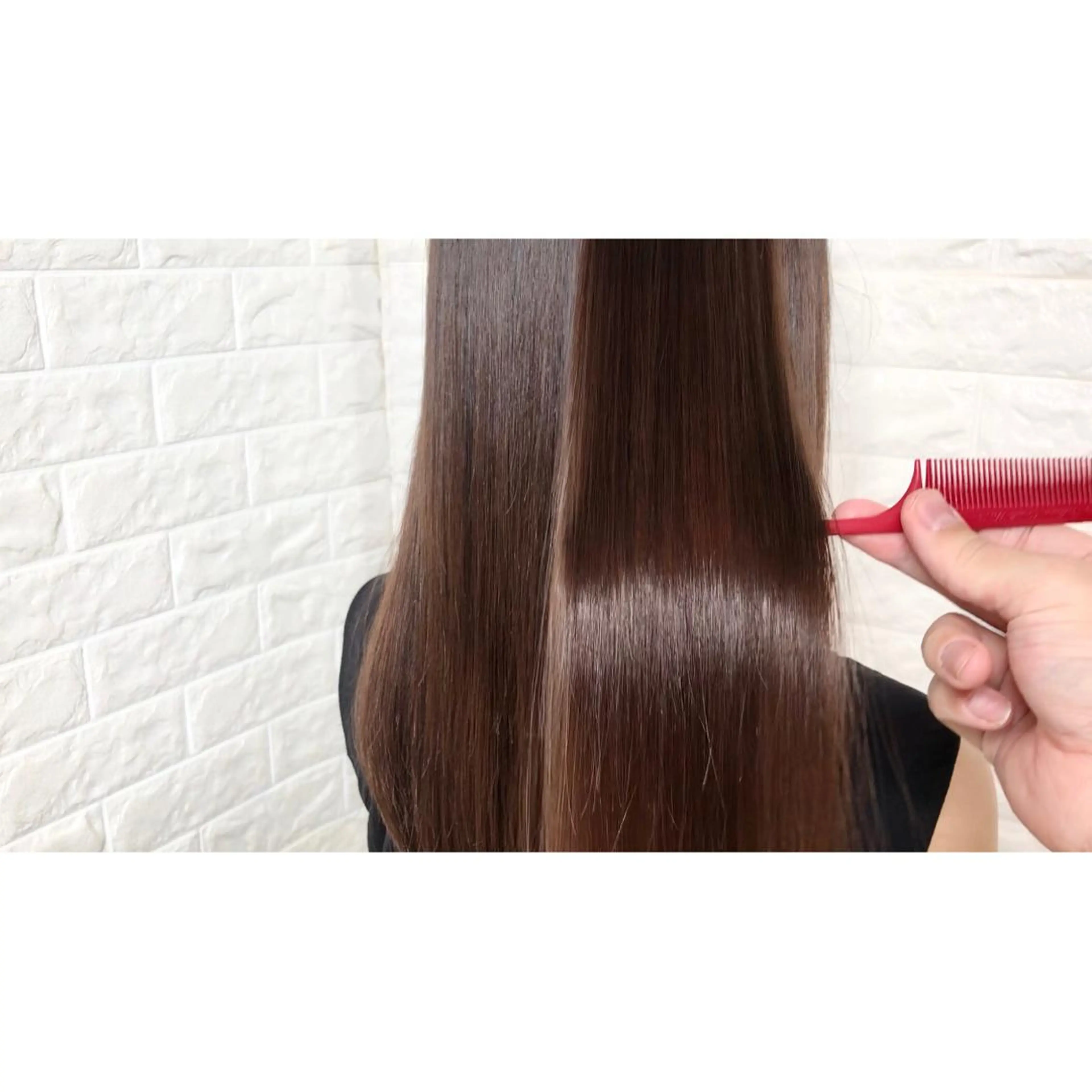 セミロング パーマ 髪質改善 縮毛矯正 ストレートパーマ KIZU 髪質改善 オカルト怪談のヘアスタイル