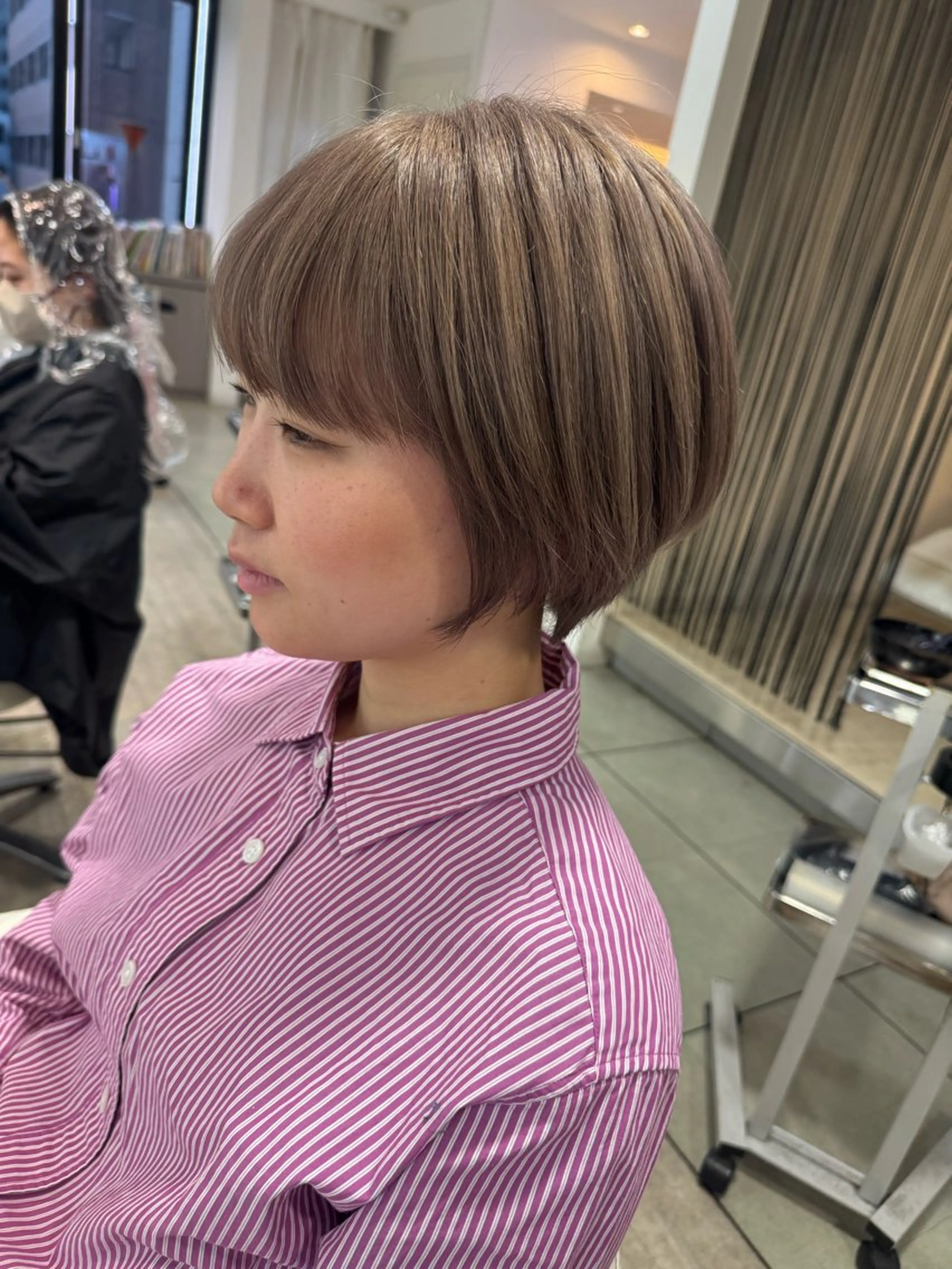 ショート ブリーチ/髪質改善 NYNY大久保のヘアスタイル