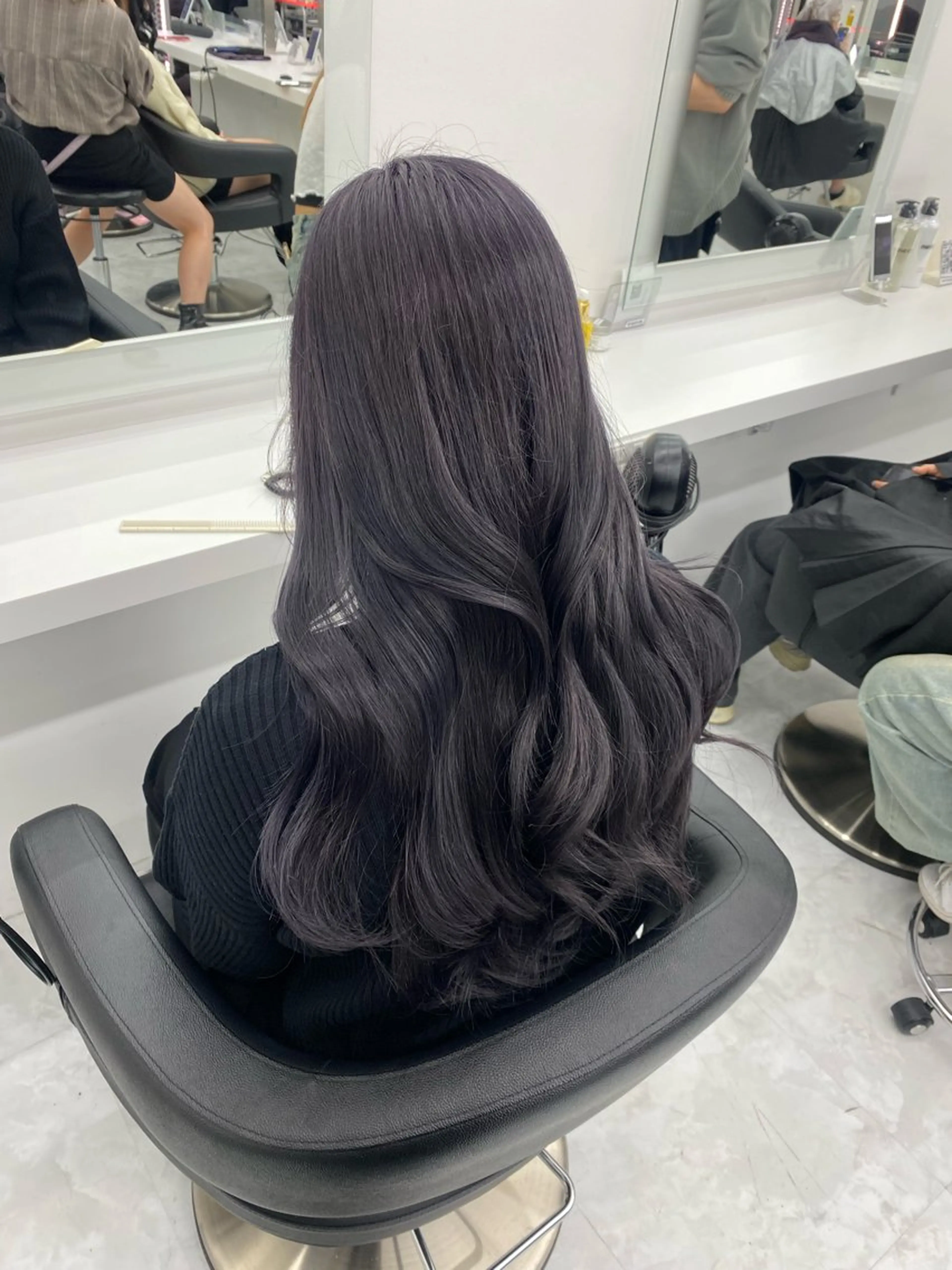 ロング カラー パーマ ヘアアレンジ メンズ キッズ ♥️韓国ヘア レイヤー♥️ゆりのヘアスタイル