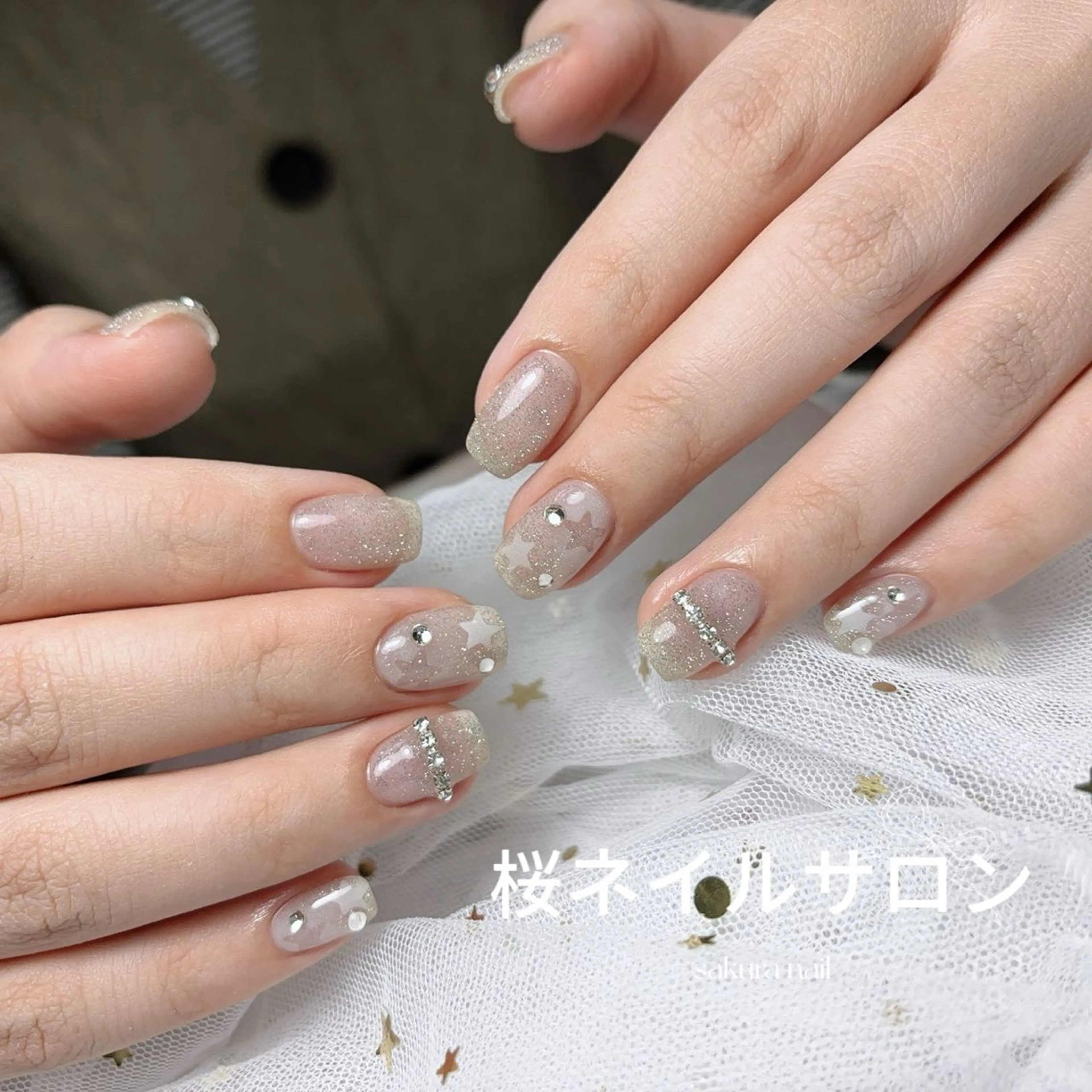 ネイル アートネイル フットネイル フレンチネイル ジェルネイル ニュアンスネイル ハンドネイル 桜 ネイルのネイルデザイン