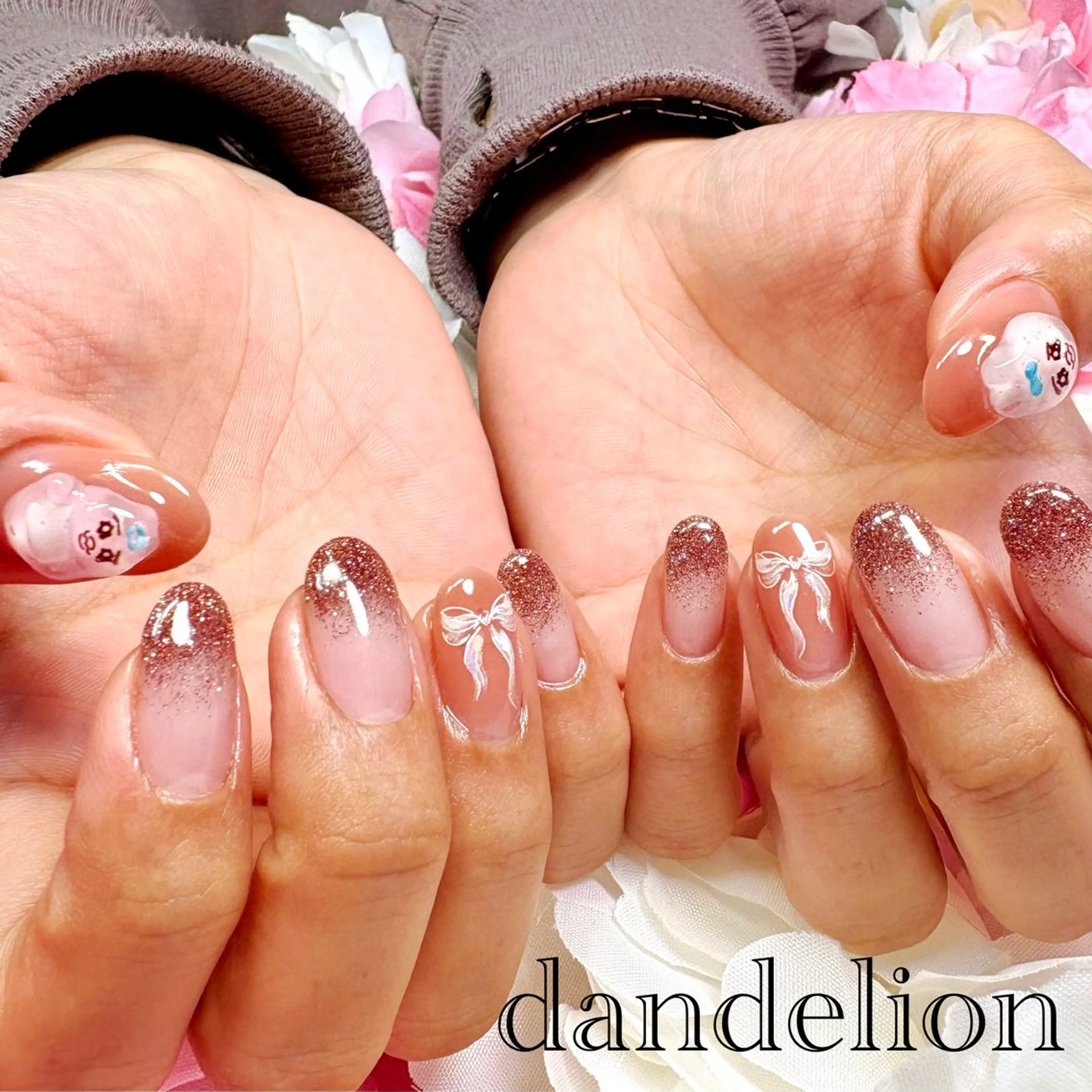 ネイル ハンドネイル ハンドケア dandelion ダンデライオンのネイルデザイン