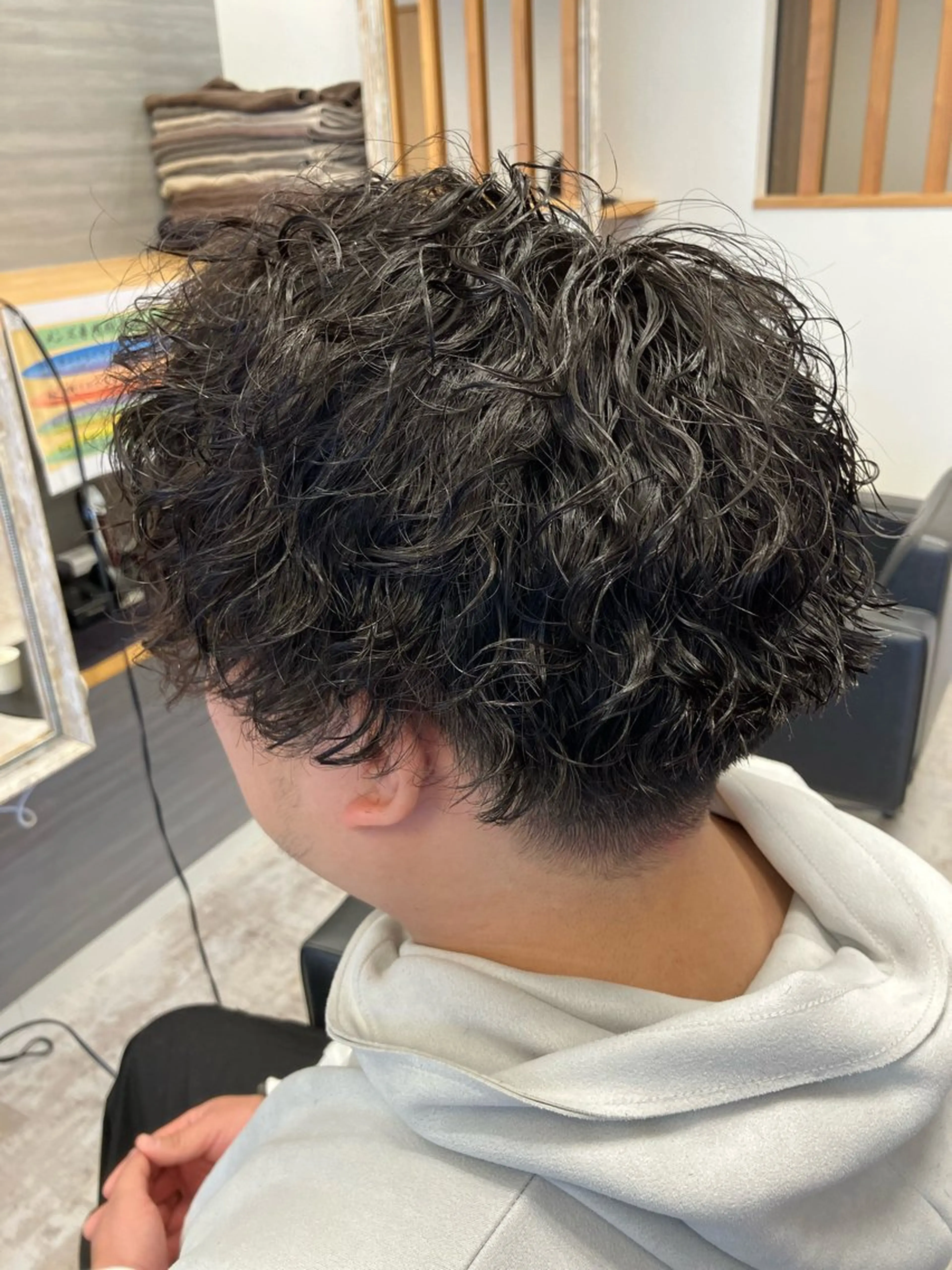 パーマ メンズ カット パーマ メンズ特化/パーマ/ フェードWATARUのヘアスタイル