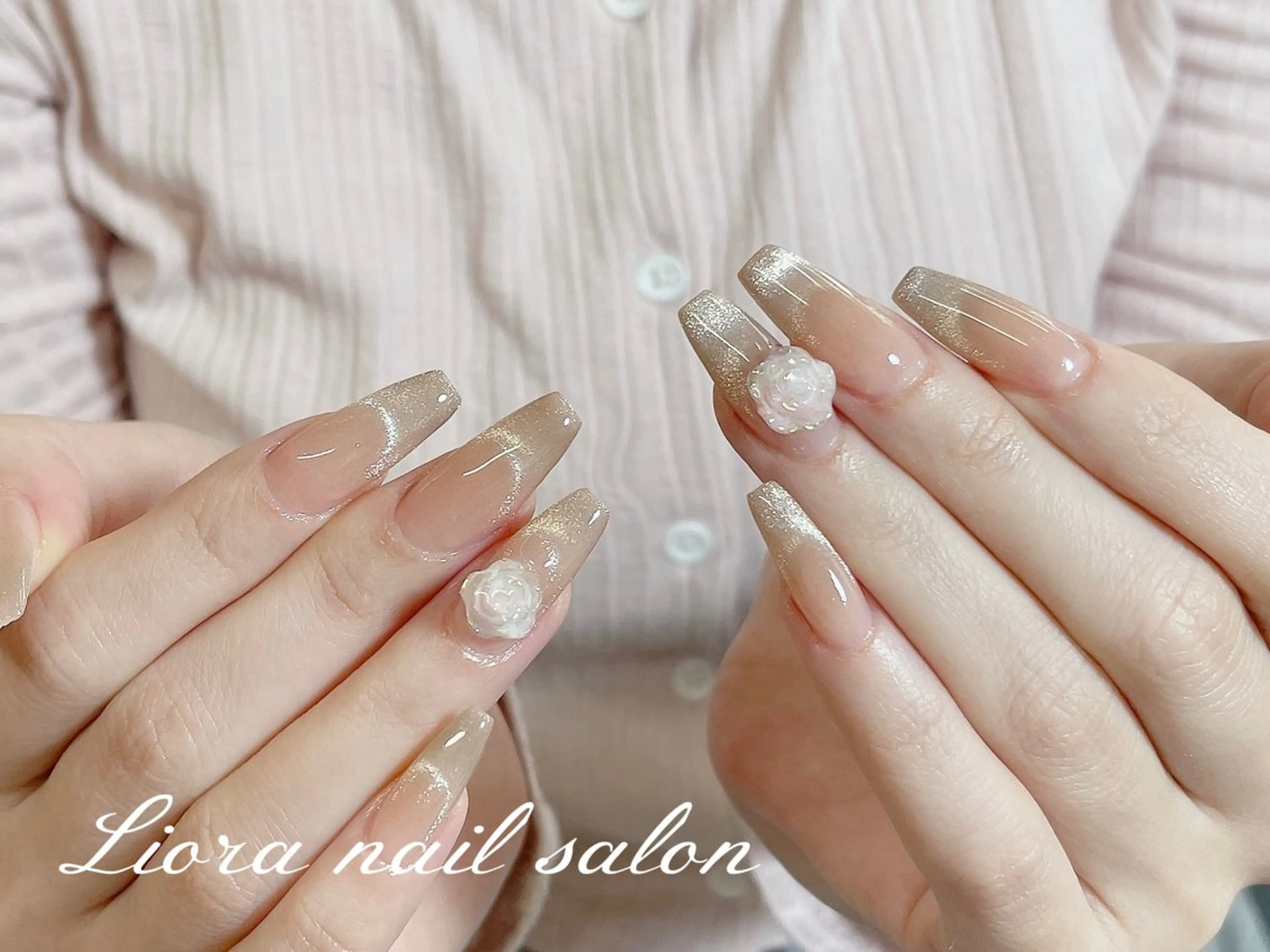 ネイル チークネイル フットネイル フレンチネイル ジェルネイル ガーリー ハンドネイル Liora nail スカルプ専門店のネイルデザイン