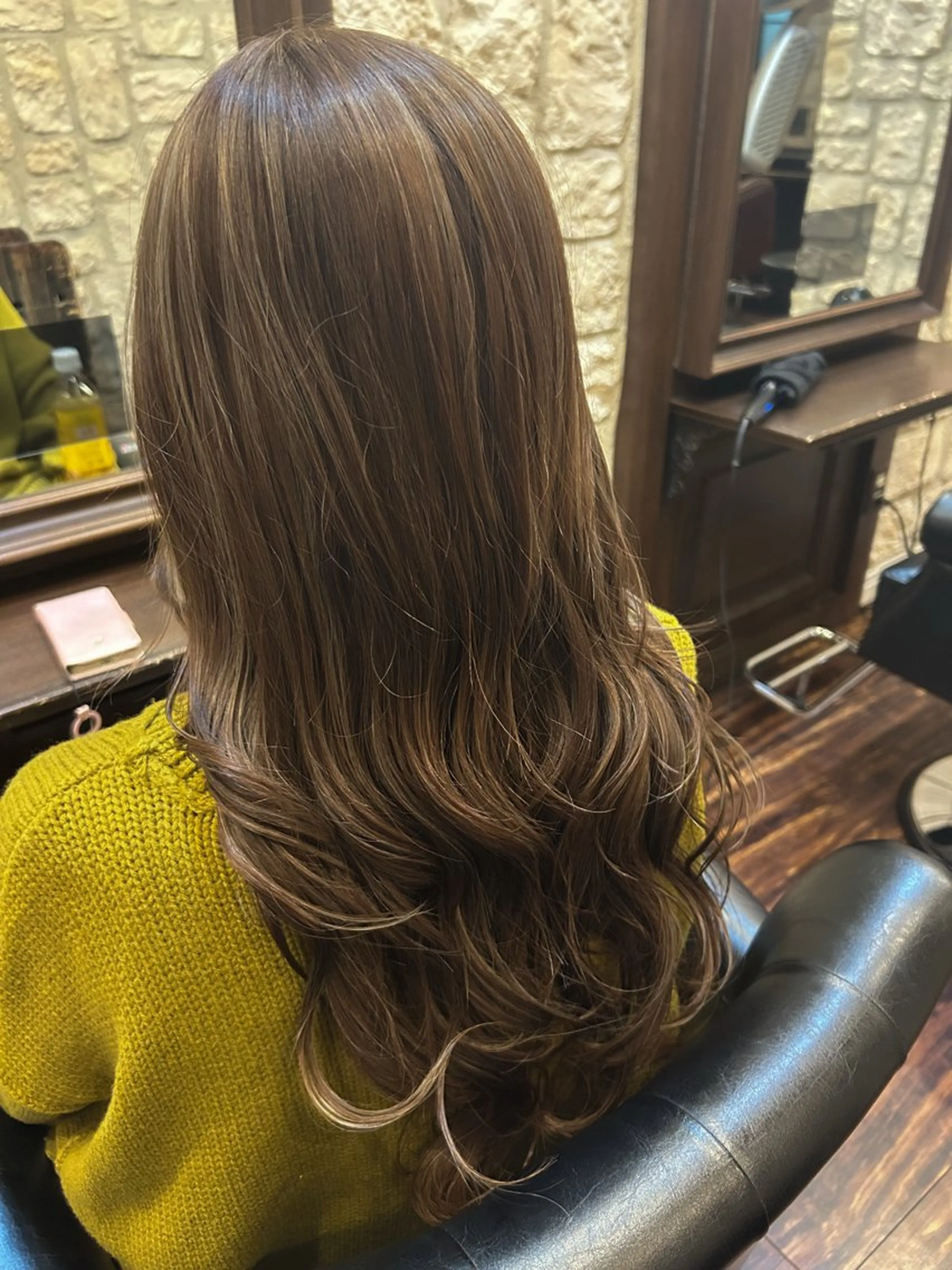 ロング カラー グレージュ ハイライトカラー ハイライト 🪼宮当 亜海🪼のヘアスタイル