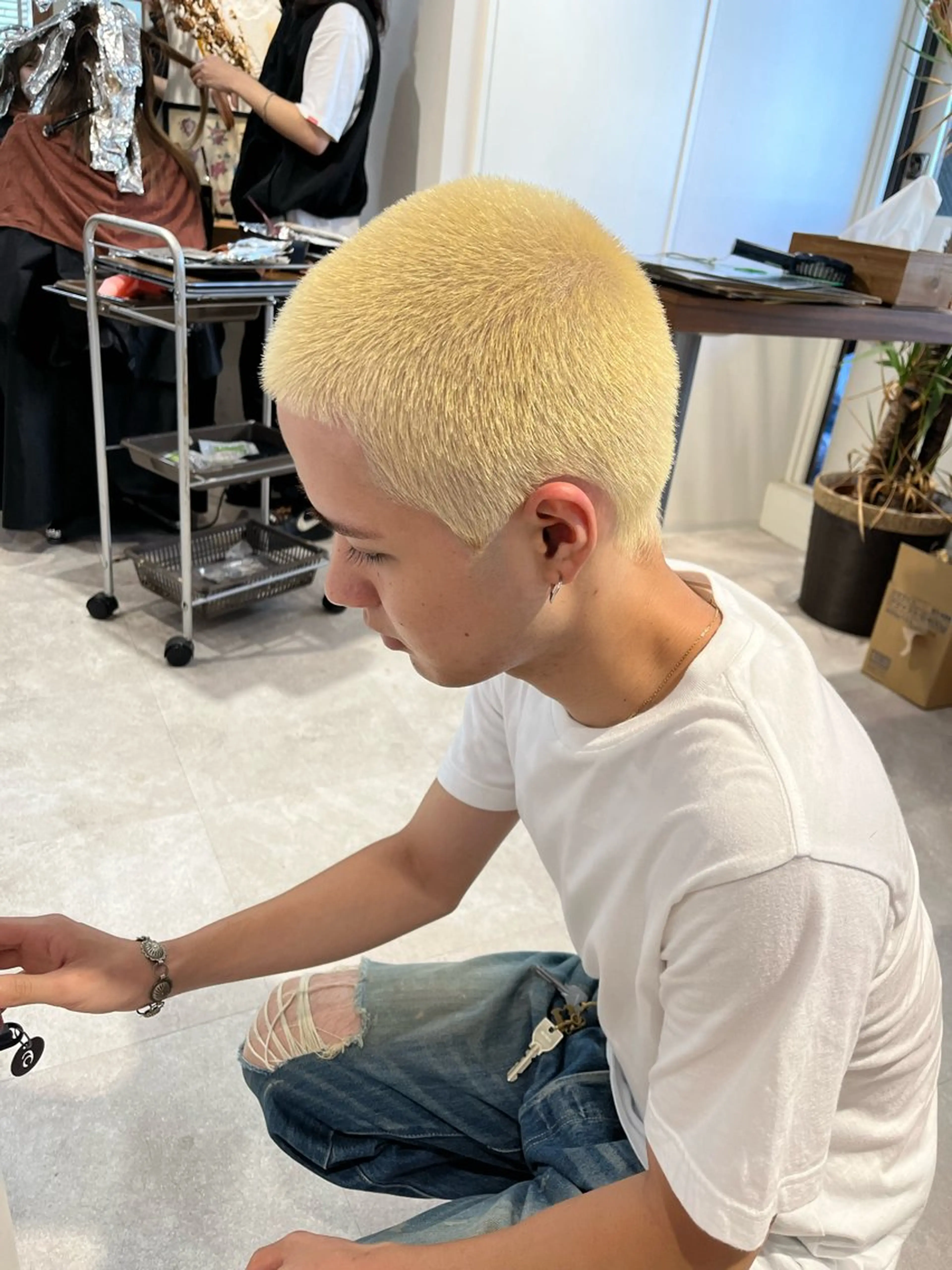 ショート カラー メンズ カット ヘアカラー トリートメント 【代表】 辻龍樹のヘアスタイル