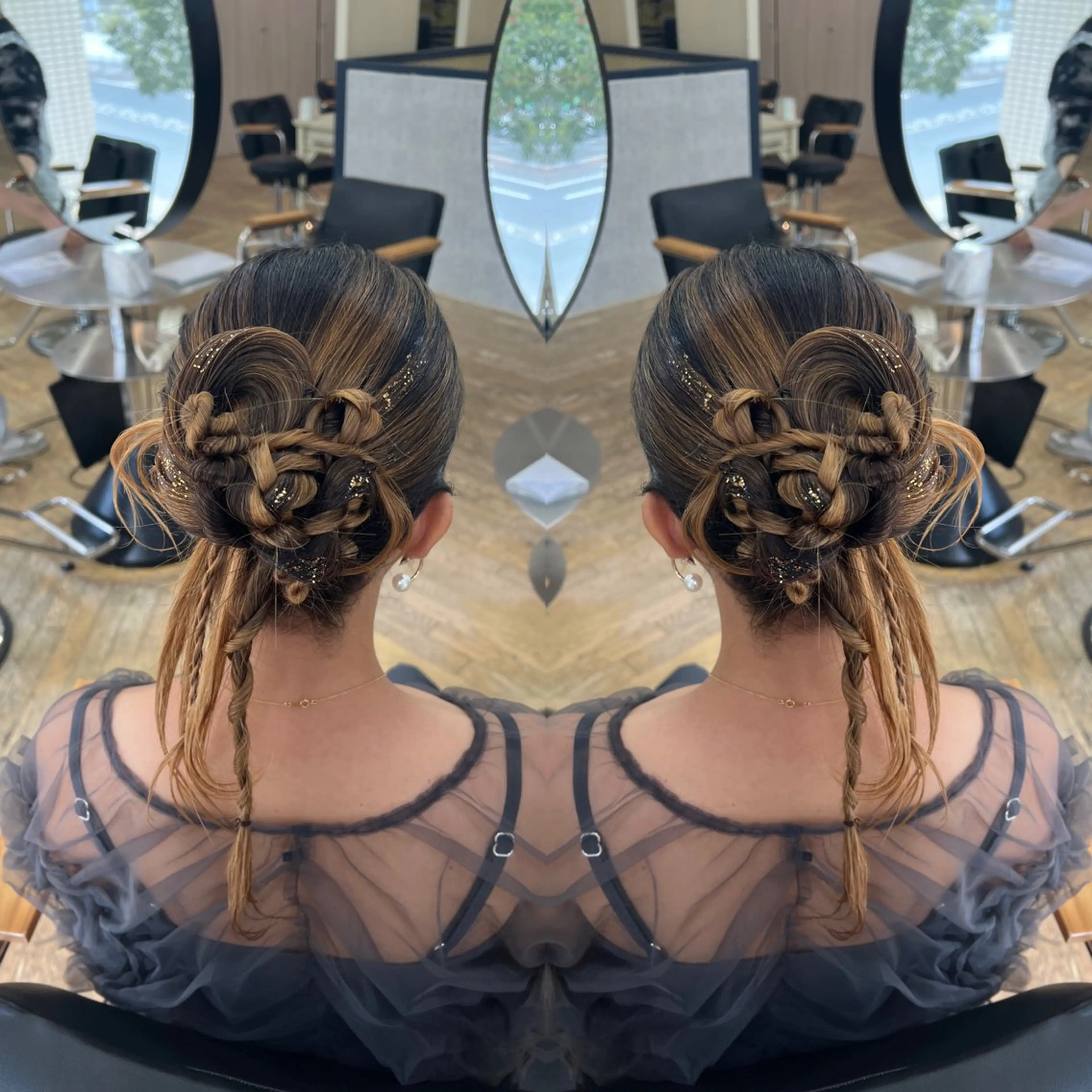 ロング ヘアアレンジ ヘアセット レイヤー/ボブ/ ミニボブ/AOIのヘアスタイル