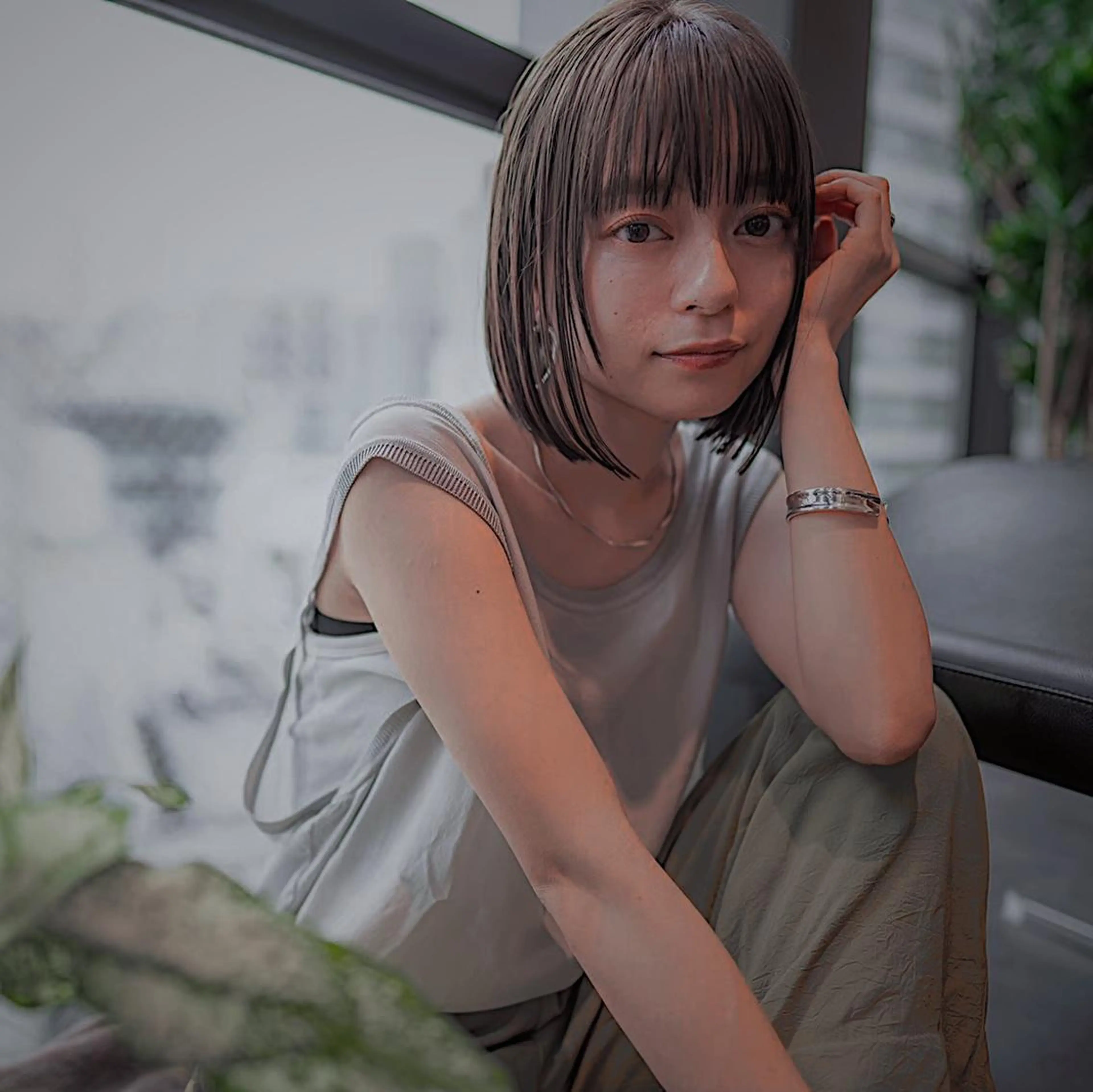 ショート ヘアアレンジ ボブ 波巻きスパイラルパー マ/シャドウパーマ駿のヘアスタイル