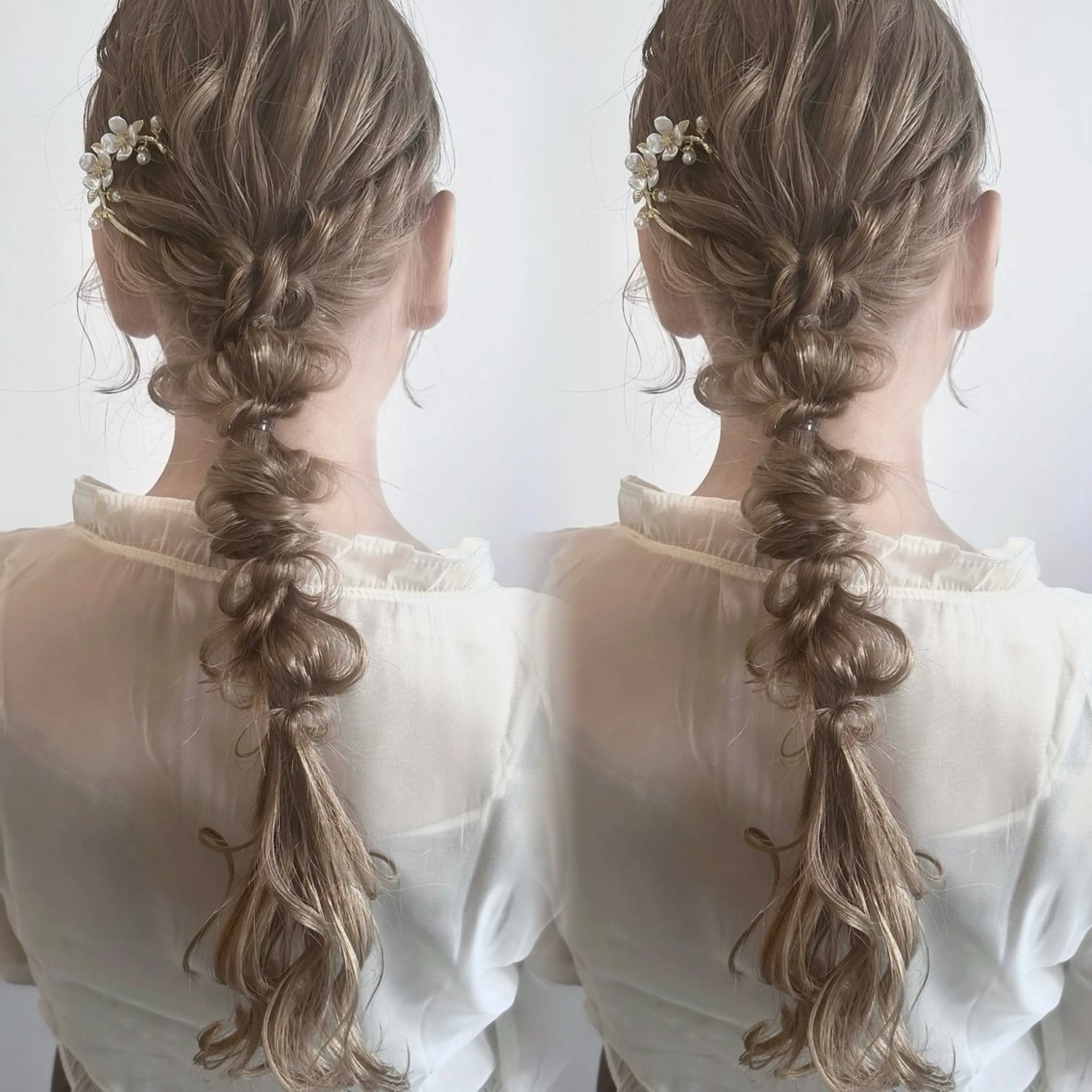 ロング ヘアアレンジ ヘアセット ORANGE 西中島 ：KUREA🎀のヘアスタイル