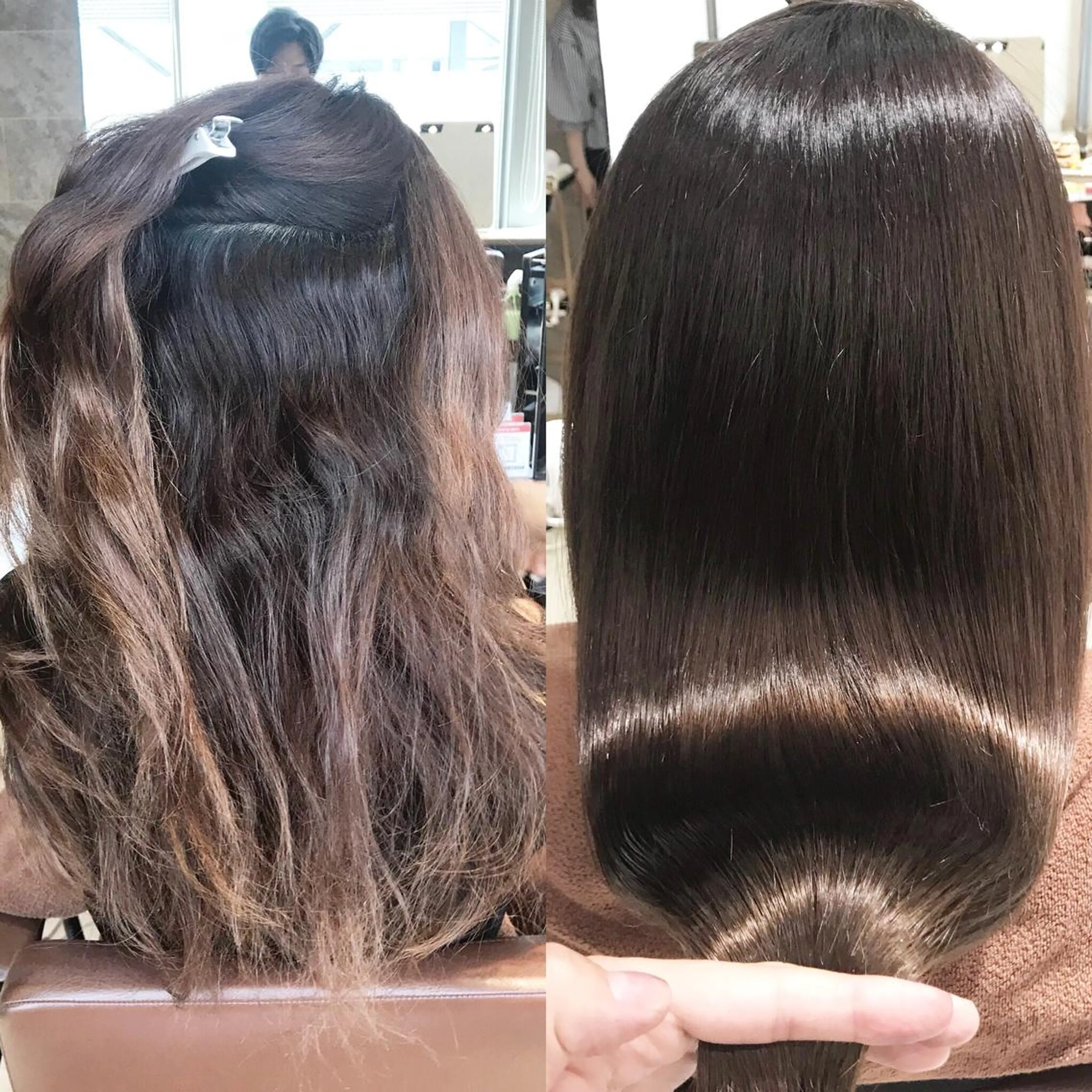 パーマ 武田涼レイヤーカット 髪質改善×縮毛矯正のヘアスタイル