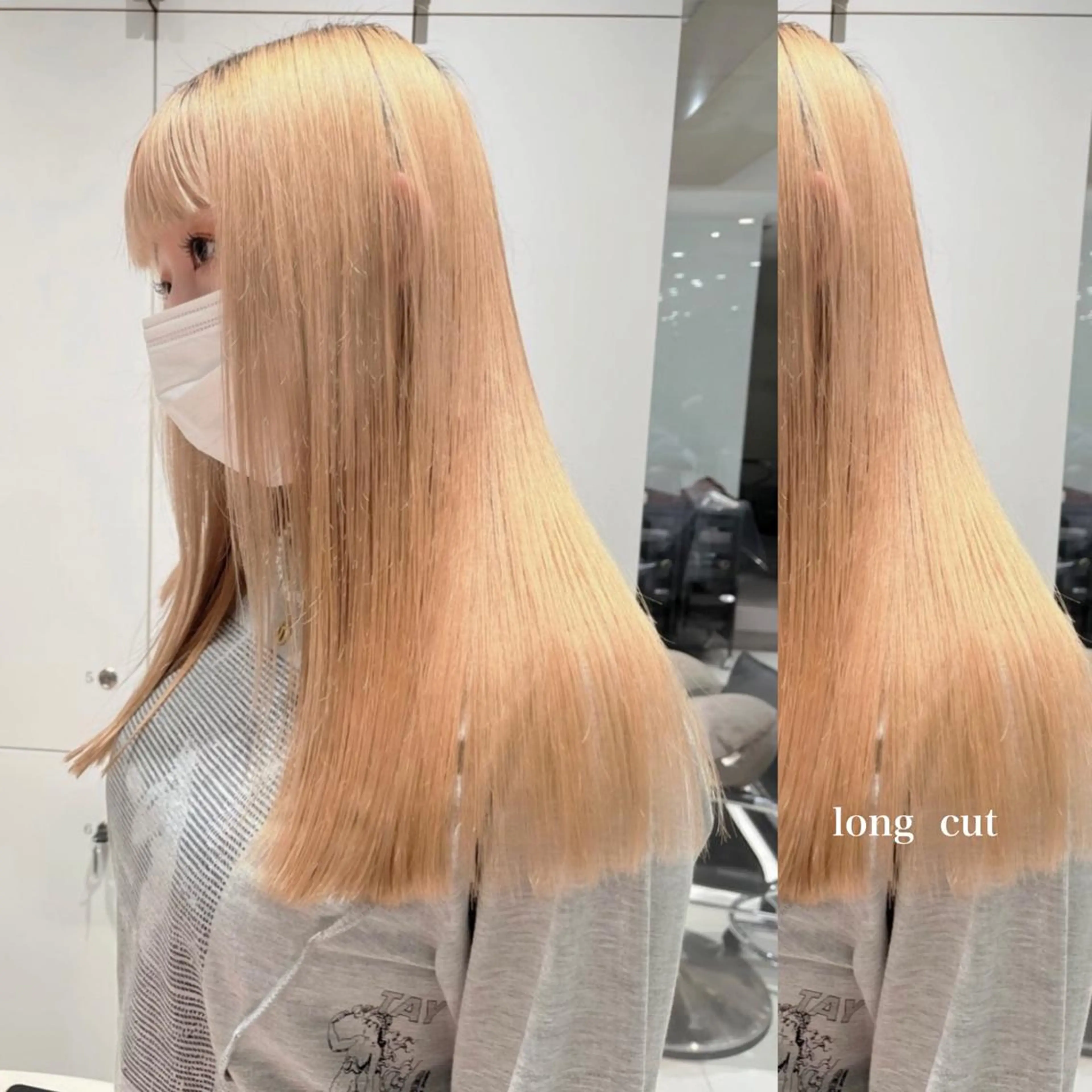 ロング ヘアアレンジ ラベンダーベージュ ピンクブラウン レッドブラウン 顔周りカット 縮毛矯正 stylist ◎RUKI.のヘアスタイル