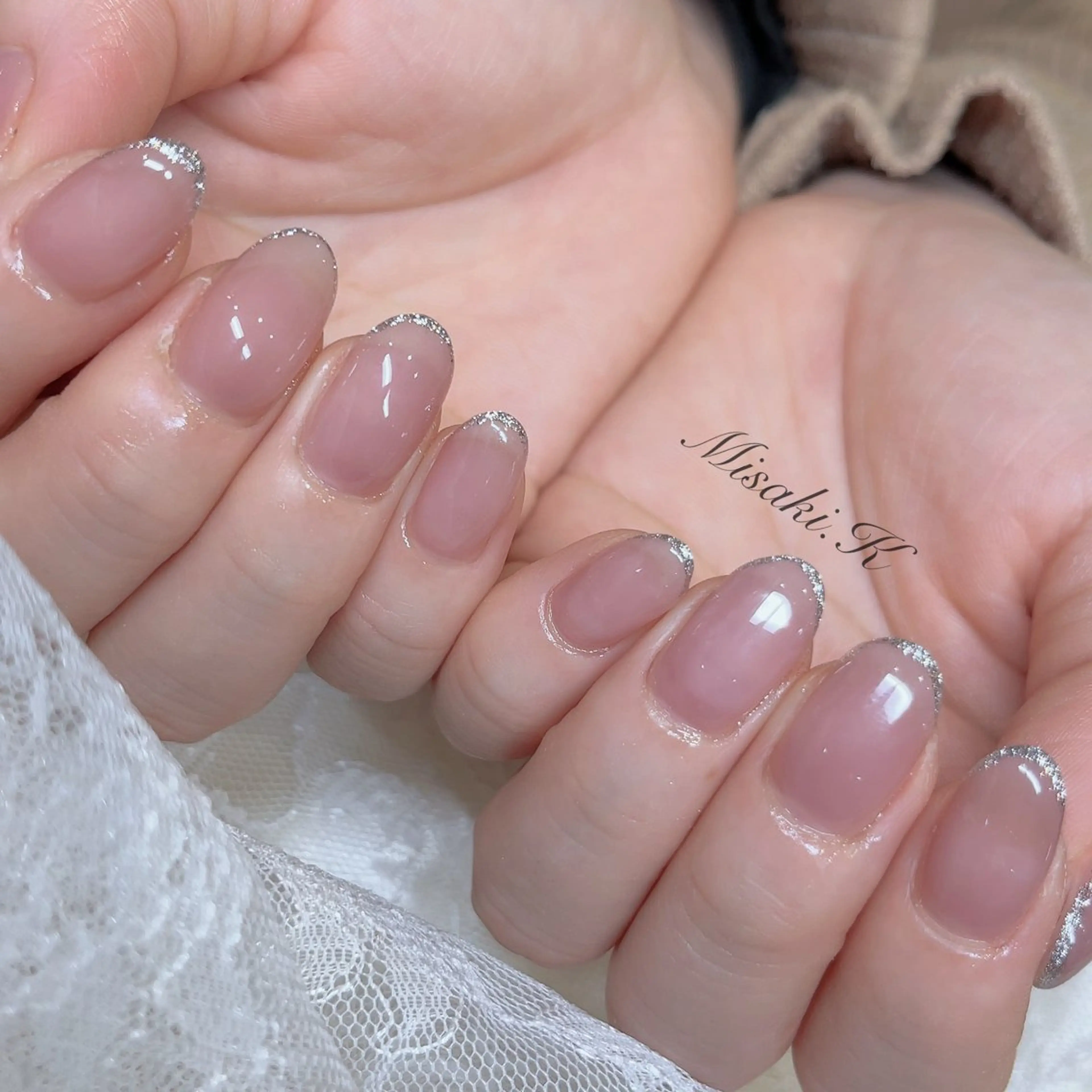 ネイル ラメ(グリッター) K. Misakiのネイルデザイン