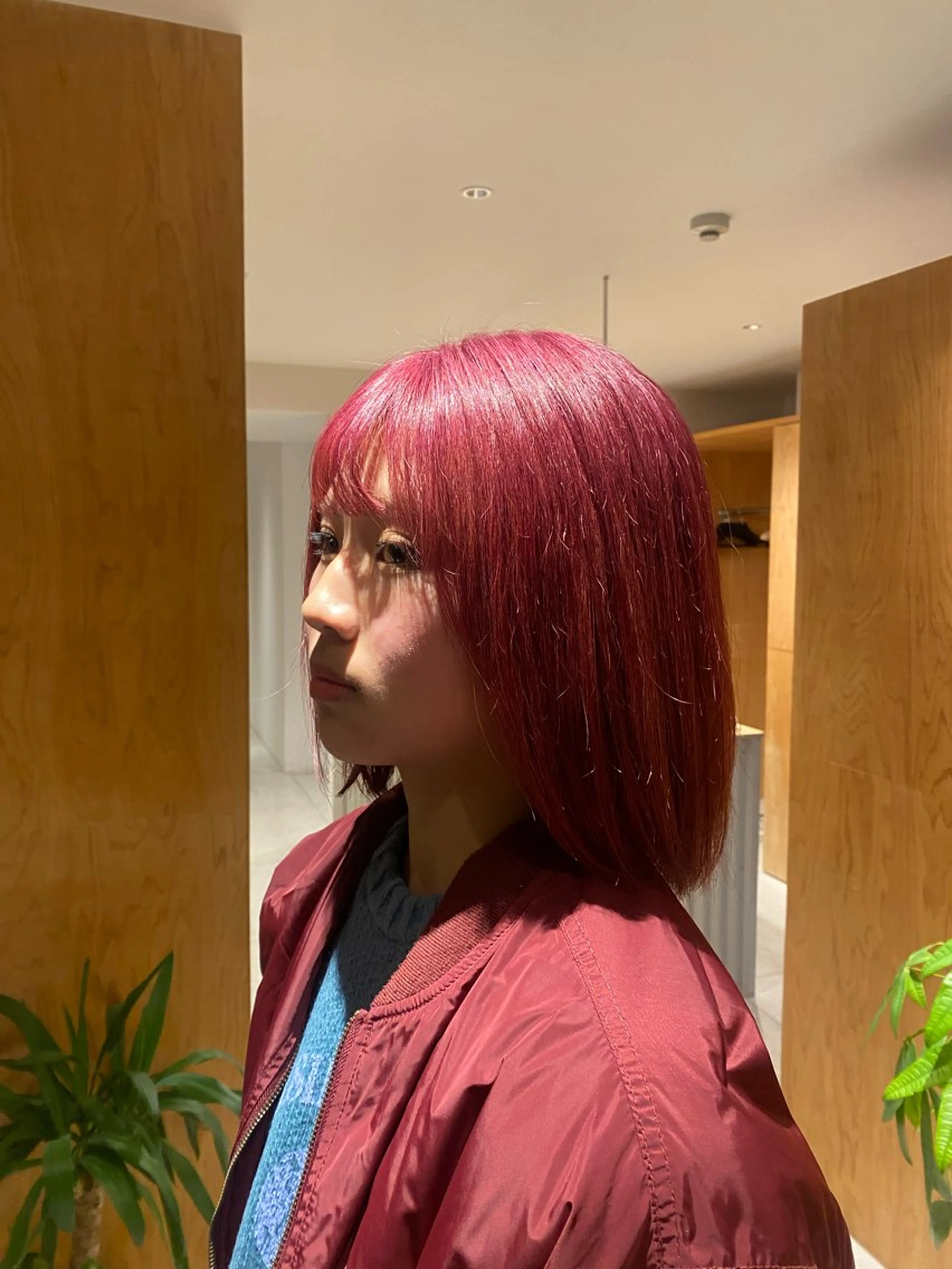 ミディアム カラー ダブルカラー ピンクカラー カット ヘアカラー トリートメント 🕊️小顔カット 暖色系🍒/偉楓のヘアスタイル