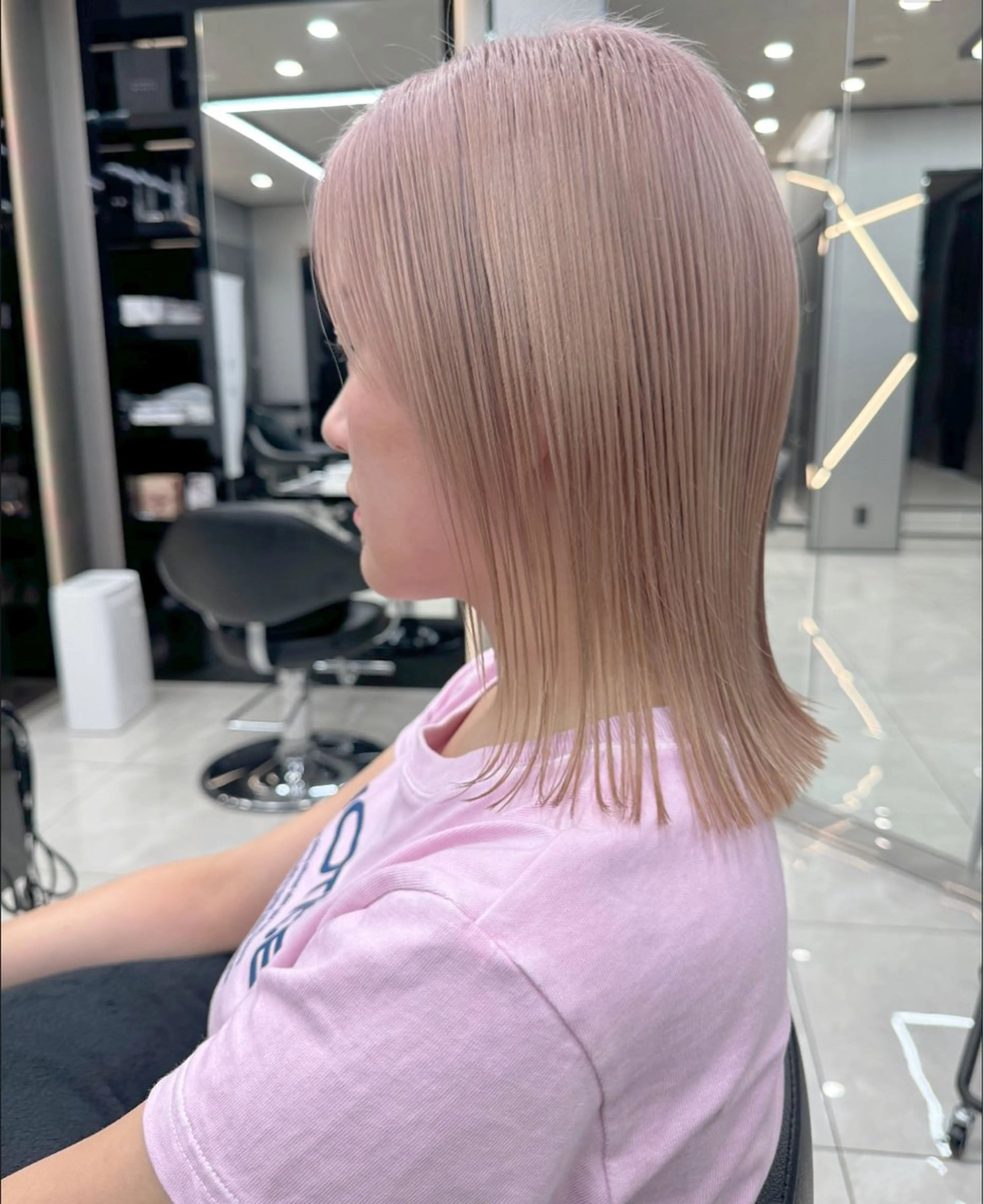 ミディアム カラー hair salon Ranun髪質改善のヘアスタイル