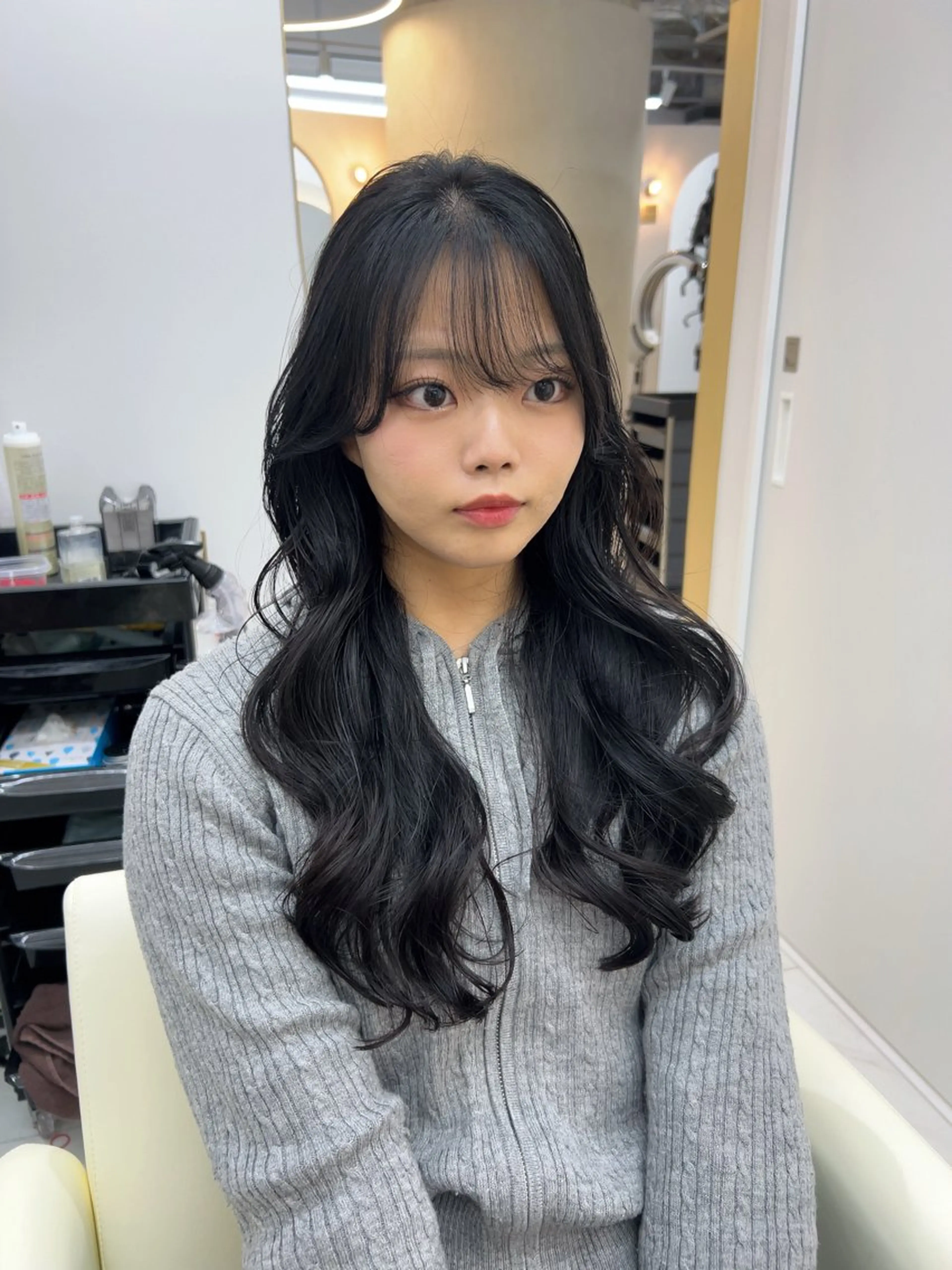 ロング パーマ armony表参道所属・高評価多数◎ コテ巻きパーマ星明夏のヘアスタイル