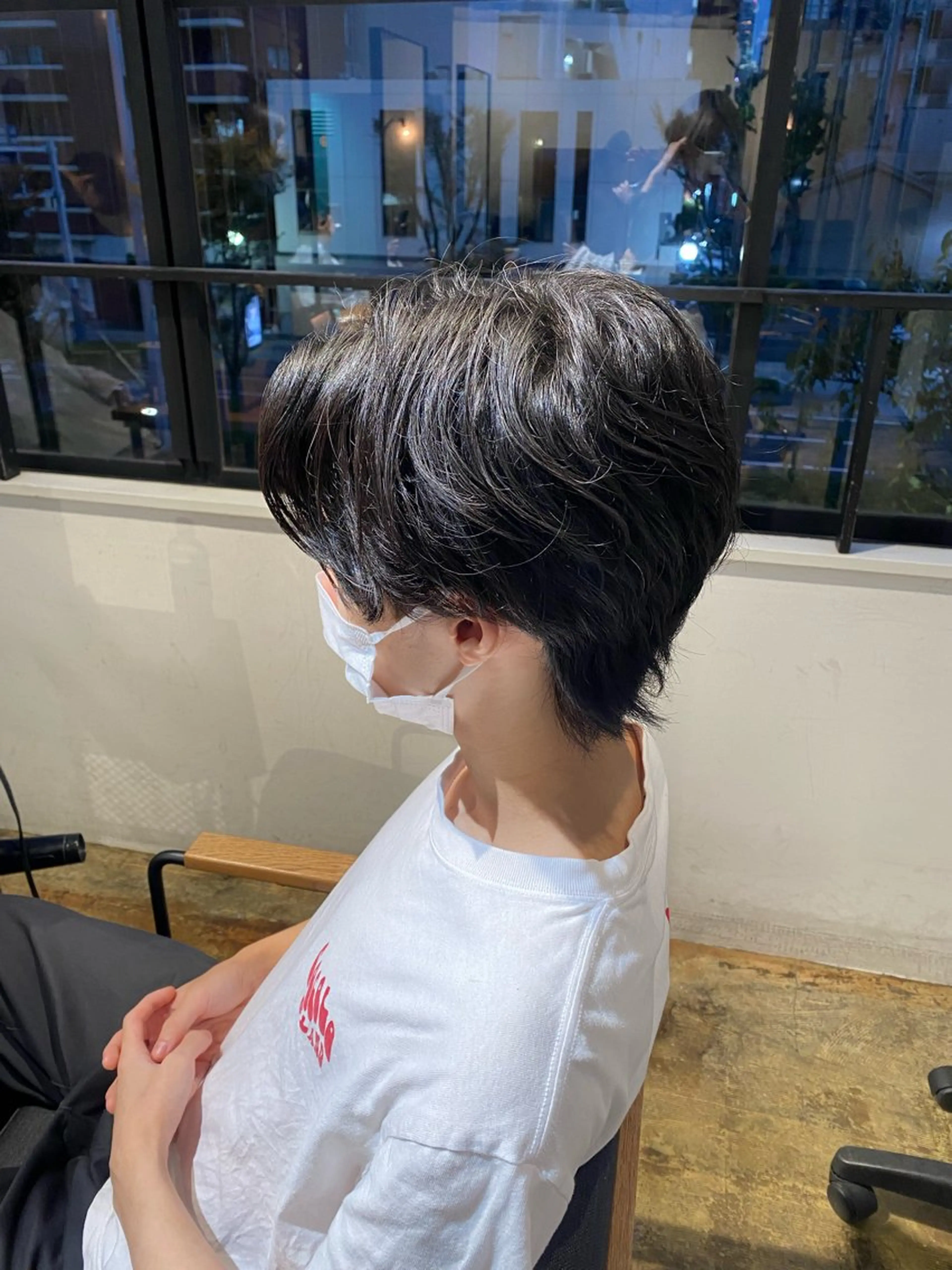 ショート メンズ センターパート マッシュウルフ マッシュ メンズウルフカット ウルフカット BELO/ yuzuのヘアスタイル