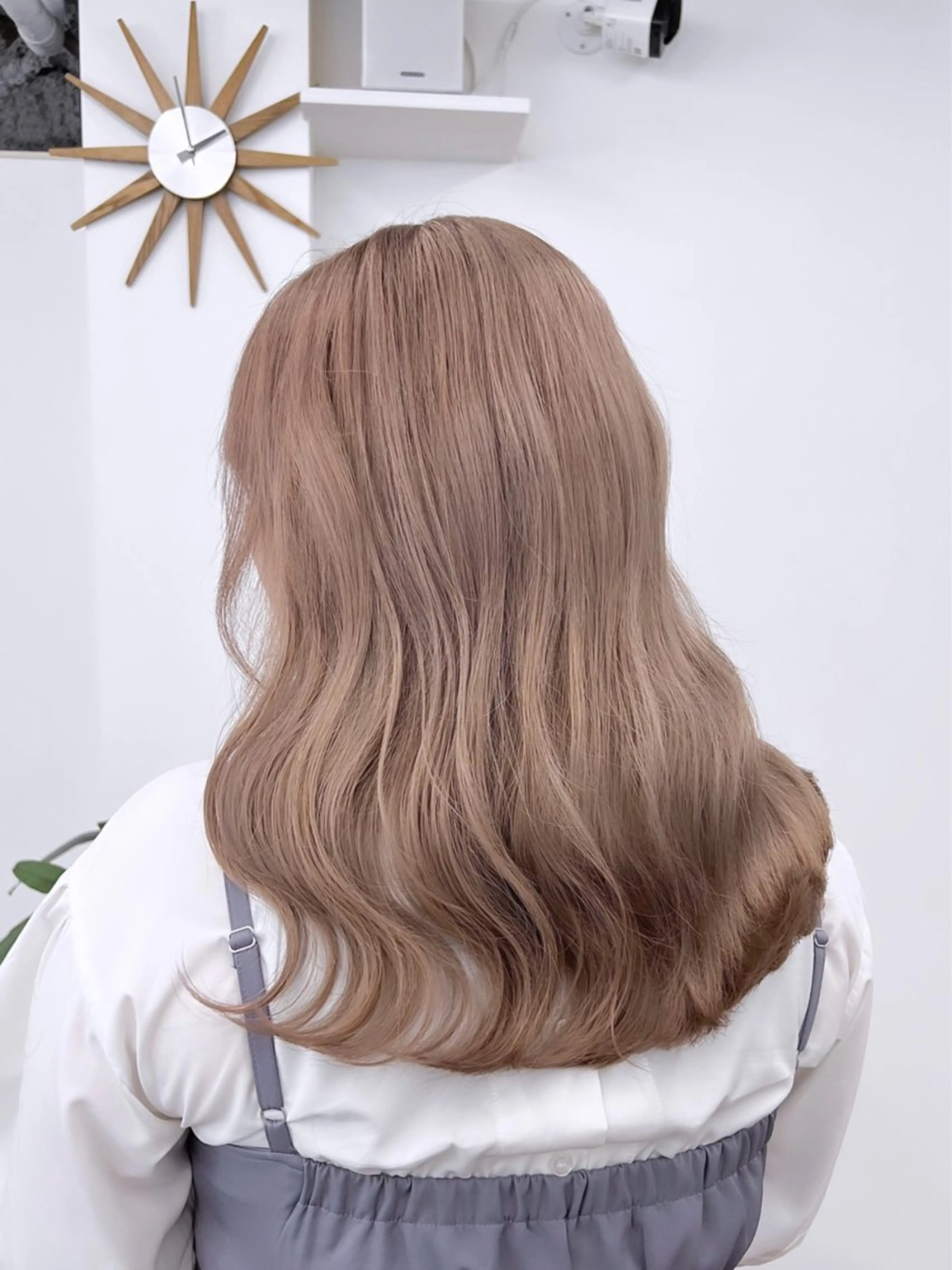 カラー マッシュ/ センターパート/奈菜のヘアスタイル