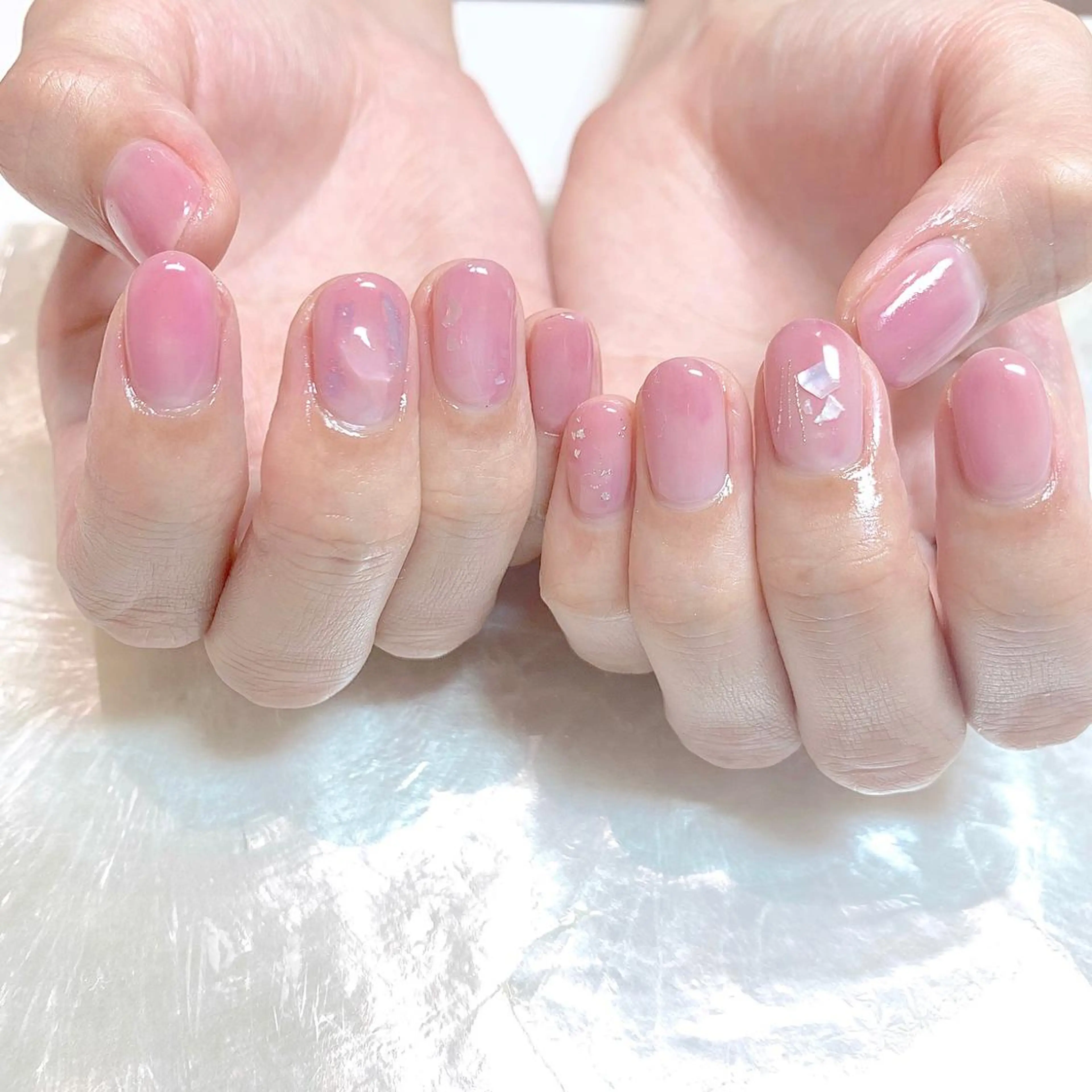 ネイル ワンカラーネイル ハンドネイル Kanon 🤍のネイルデザイン