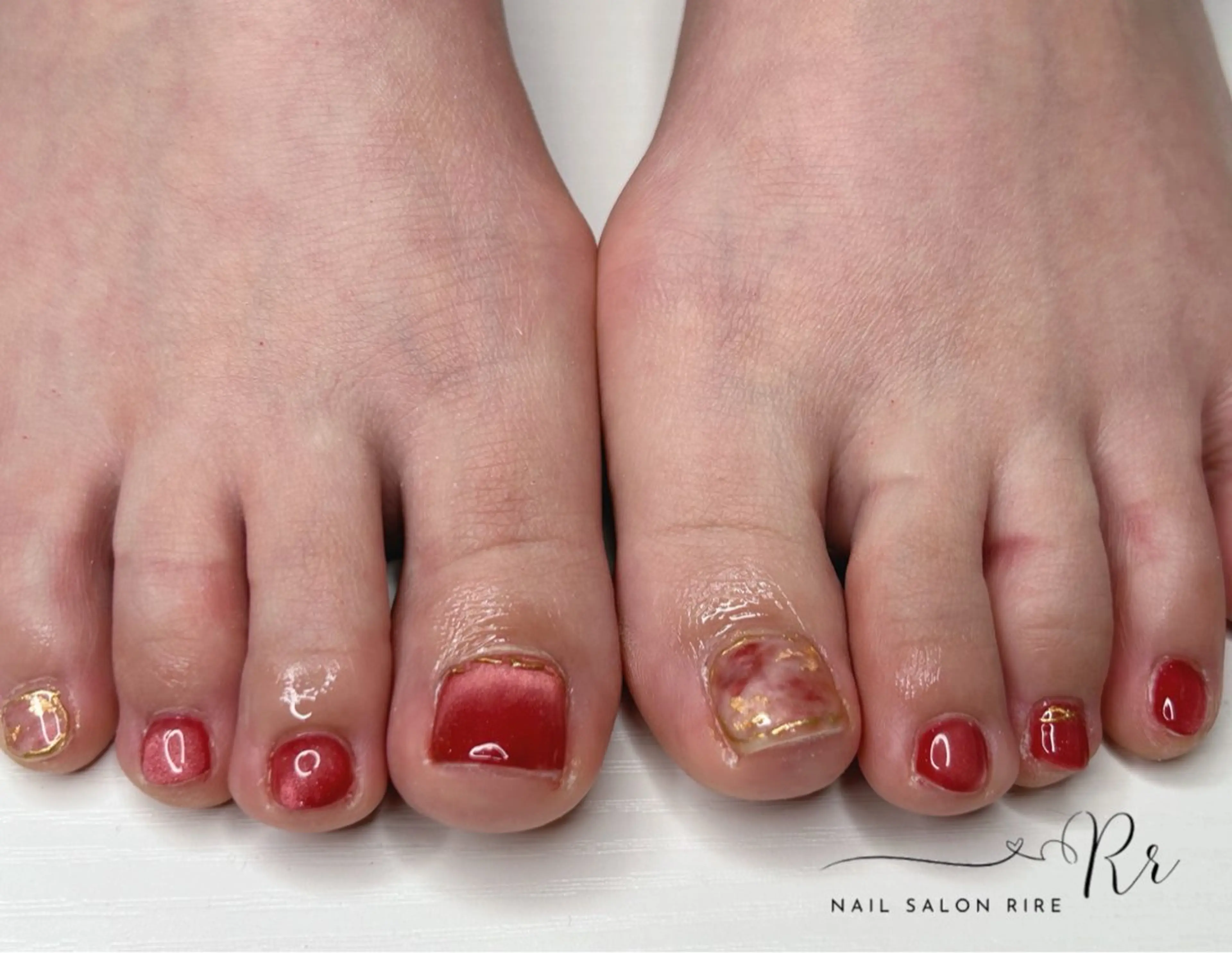 ネイル フットネイル nail×脱毛room &所属・福井ネイル Ryokaのネイルデザイン