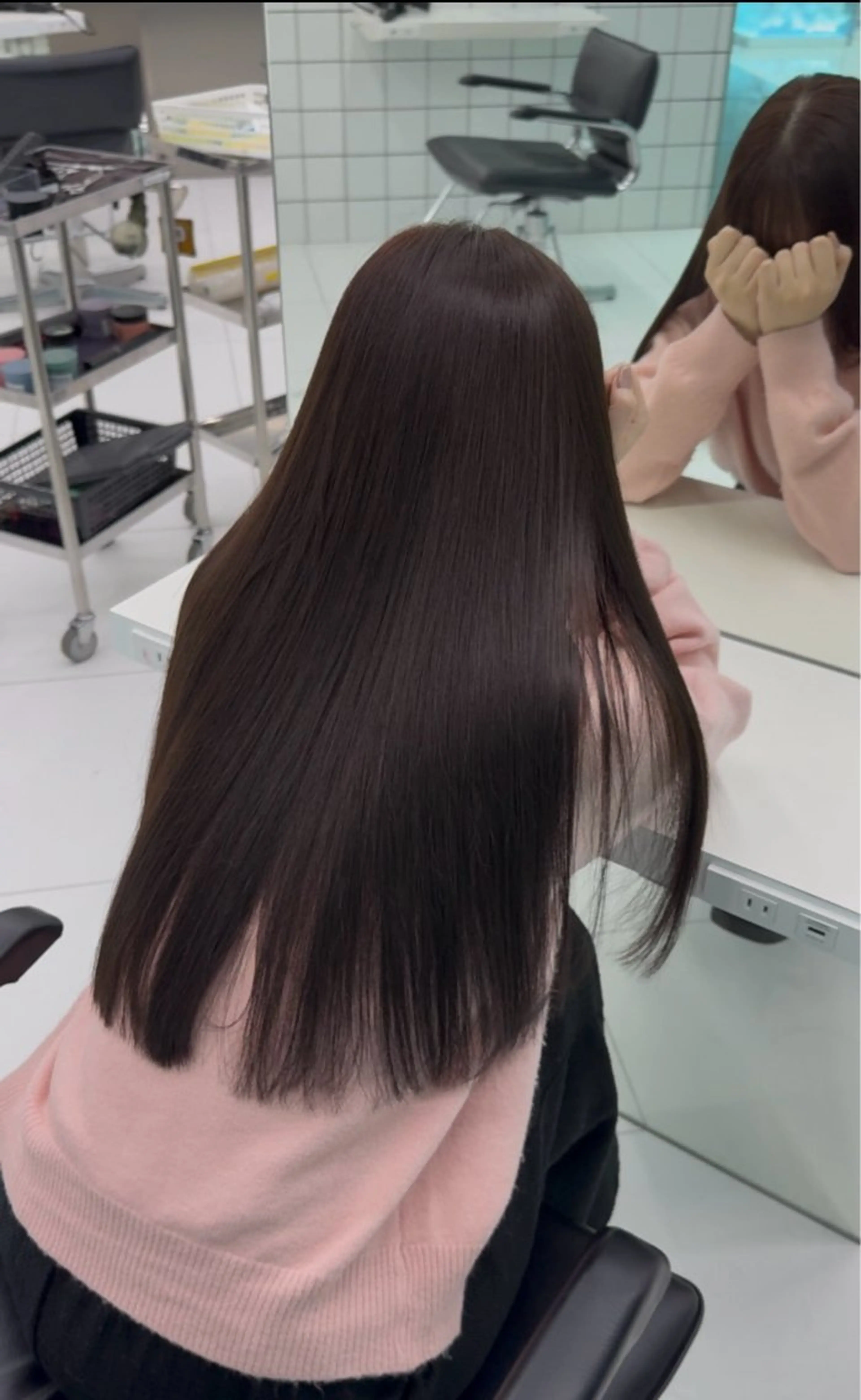 セミロング カラー ブラウンカラー ヘアカラー トリートメント 渋谷ブリーチカラー/ デザインカラー/優希のヘアスタイル
