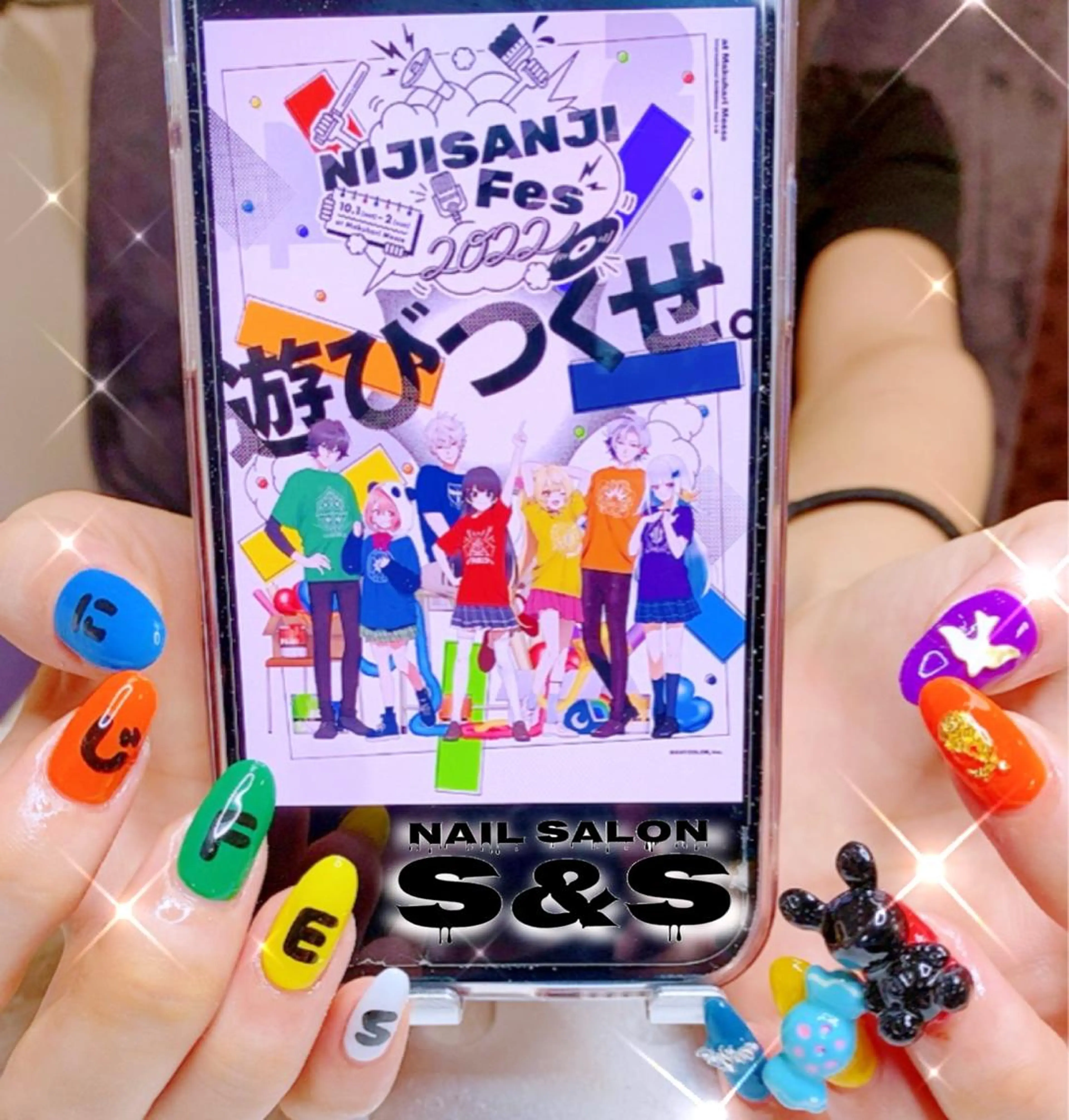 ネイル 長さ出し メンズネイル 持ち込み スカルプネイル S&S 村田小百合のネイルデザイン