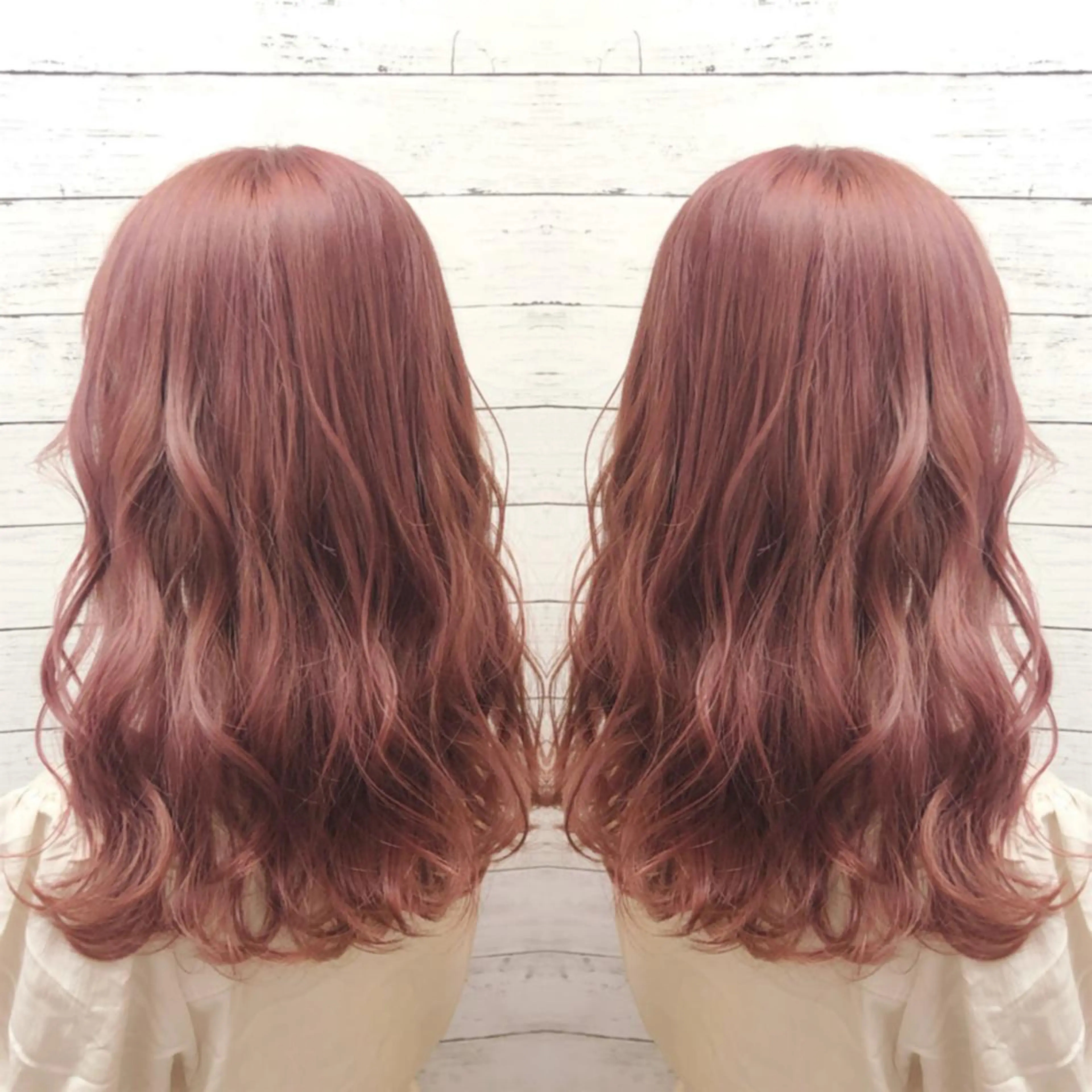 セミロング カラー ヘアカラー ヘアセット 韓国ヘア🤍髪質改善 🇰🇷AKANEのヘアスタイル