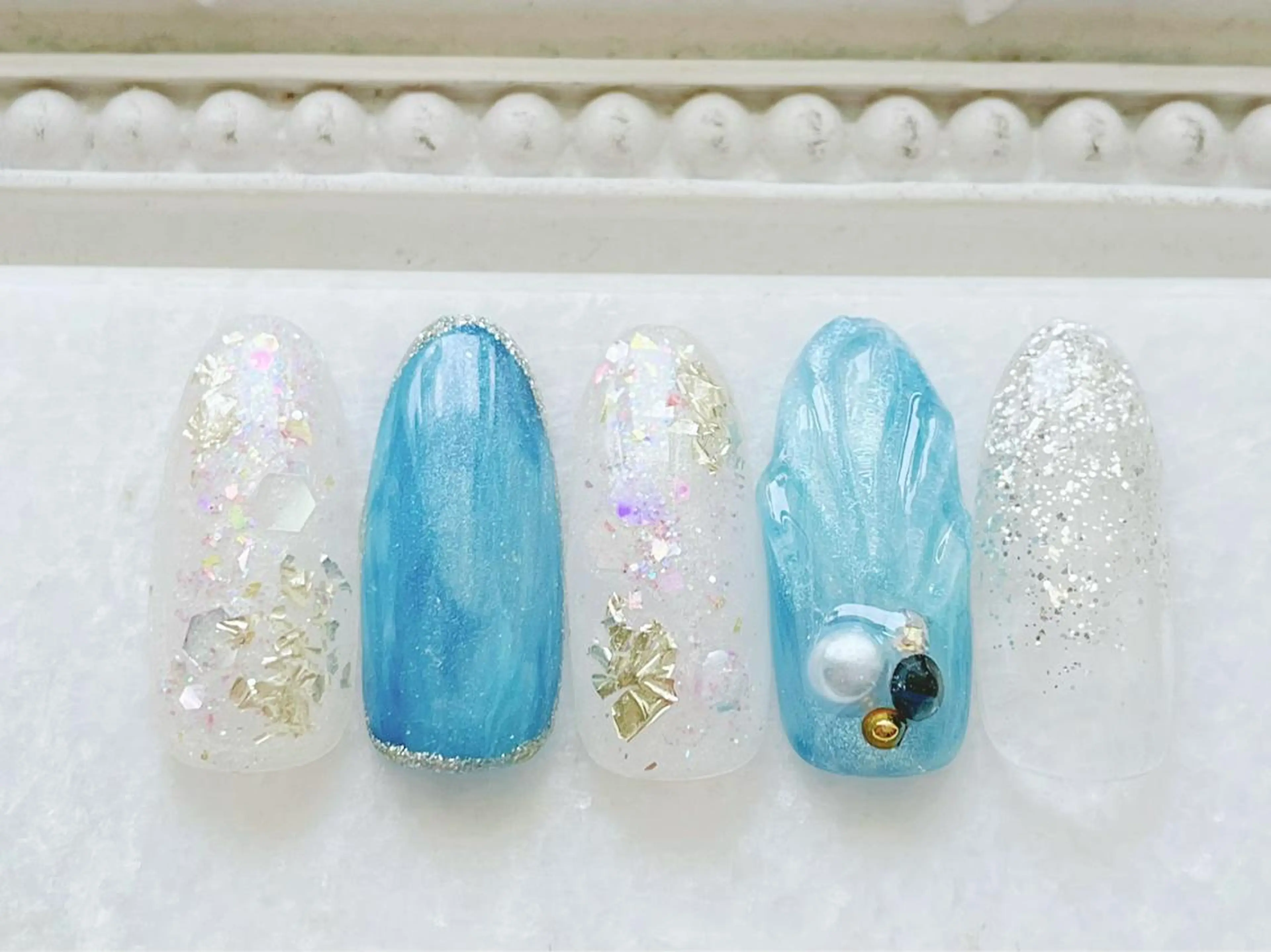 ネイル ジェルネイル ニュアンスネイル パラジェル 夏ネイル ハンドネイル Satomi  のネイルデザイン