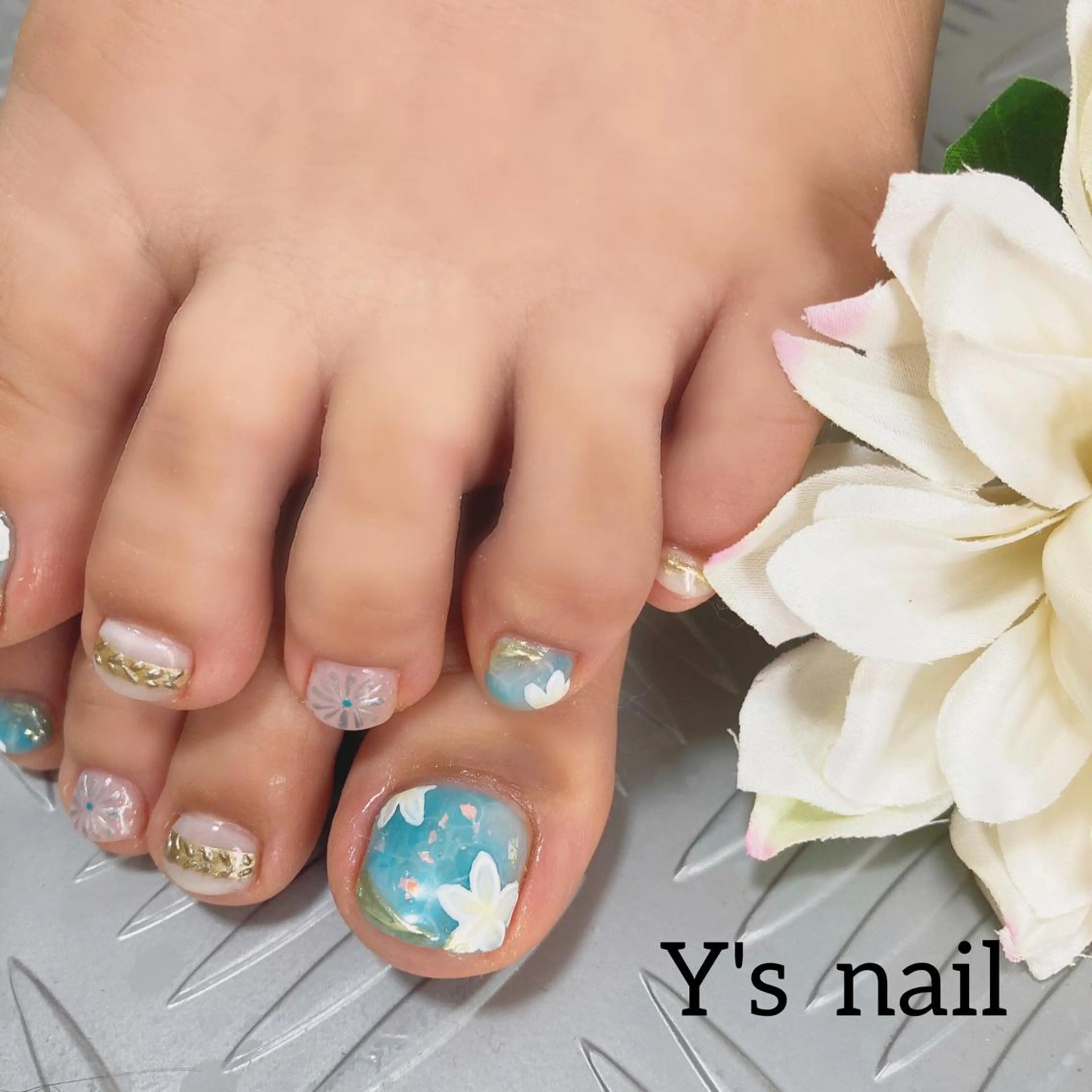 ネイル フットネイル 手書きが得意🖌️ Y’s  nailのネイルデザイン