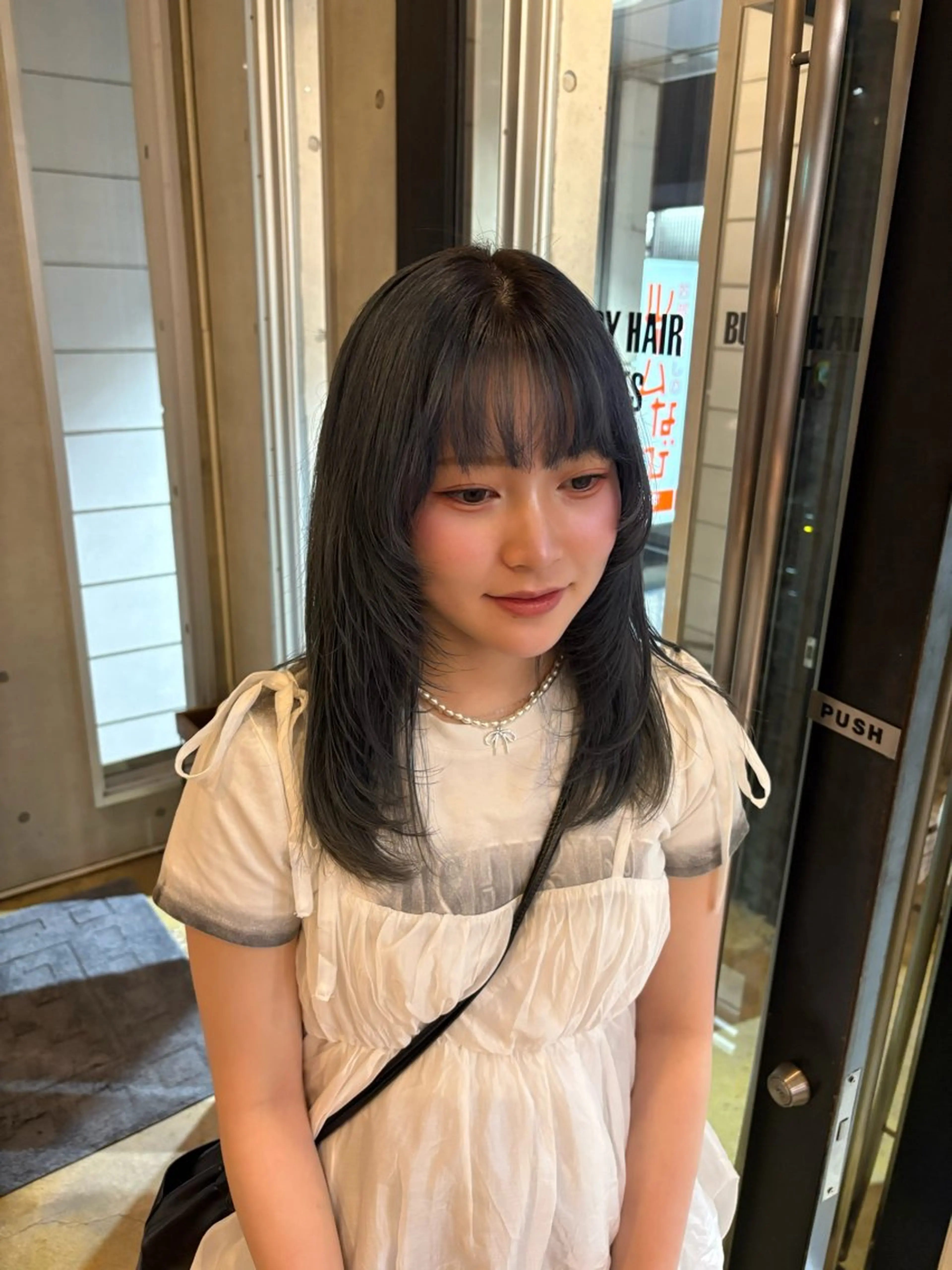 ロング カラー 暖色カラーワンカラー ななほ🌷⋆⭒˚のヘアスタイル