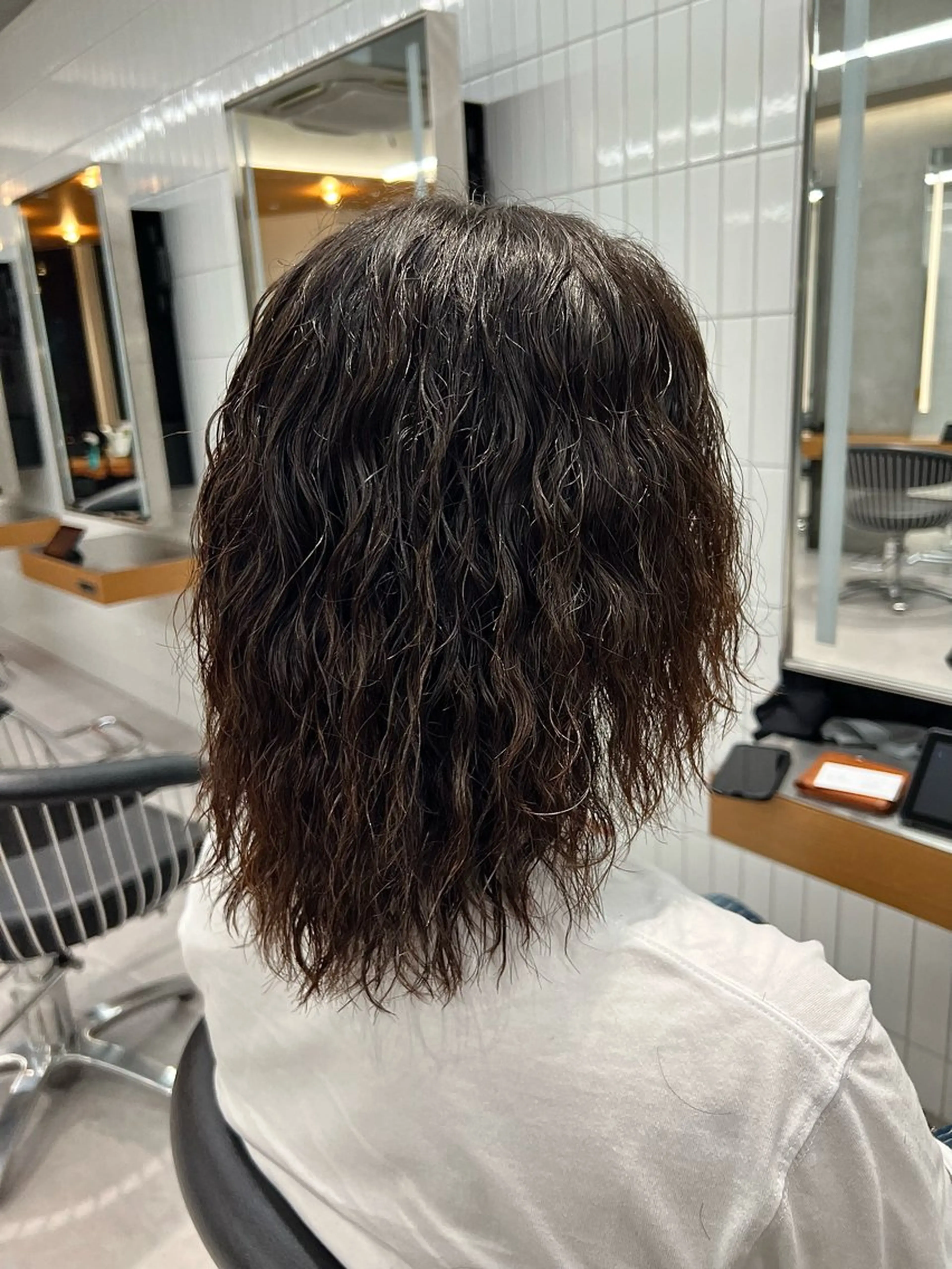 ロング パーマ メンズ 豊崎 佑輔のヘアスタイル