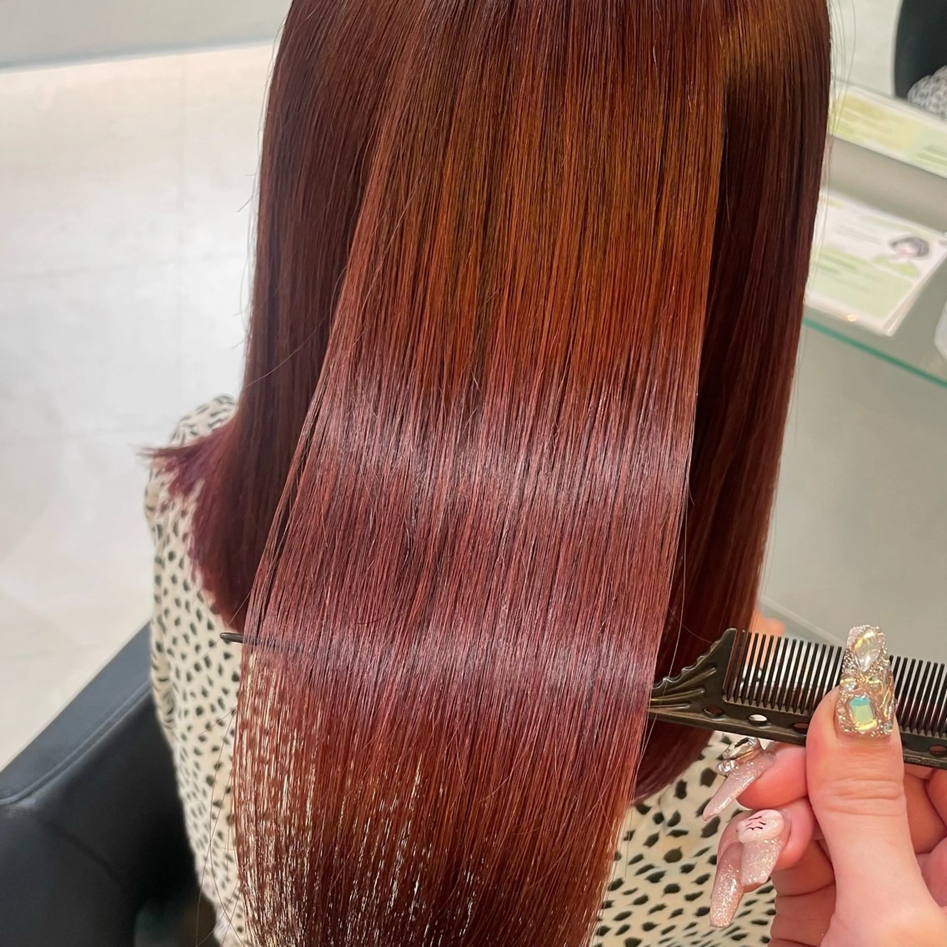 ミディアム カラー トリートメント Natsuki‎🤍 透明感×艶カラー🫧のヘアスタイル