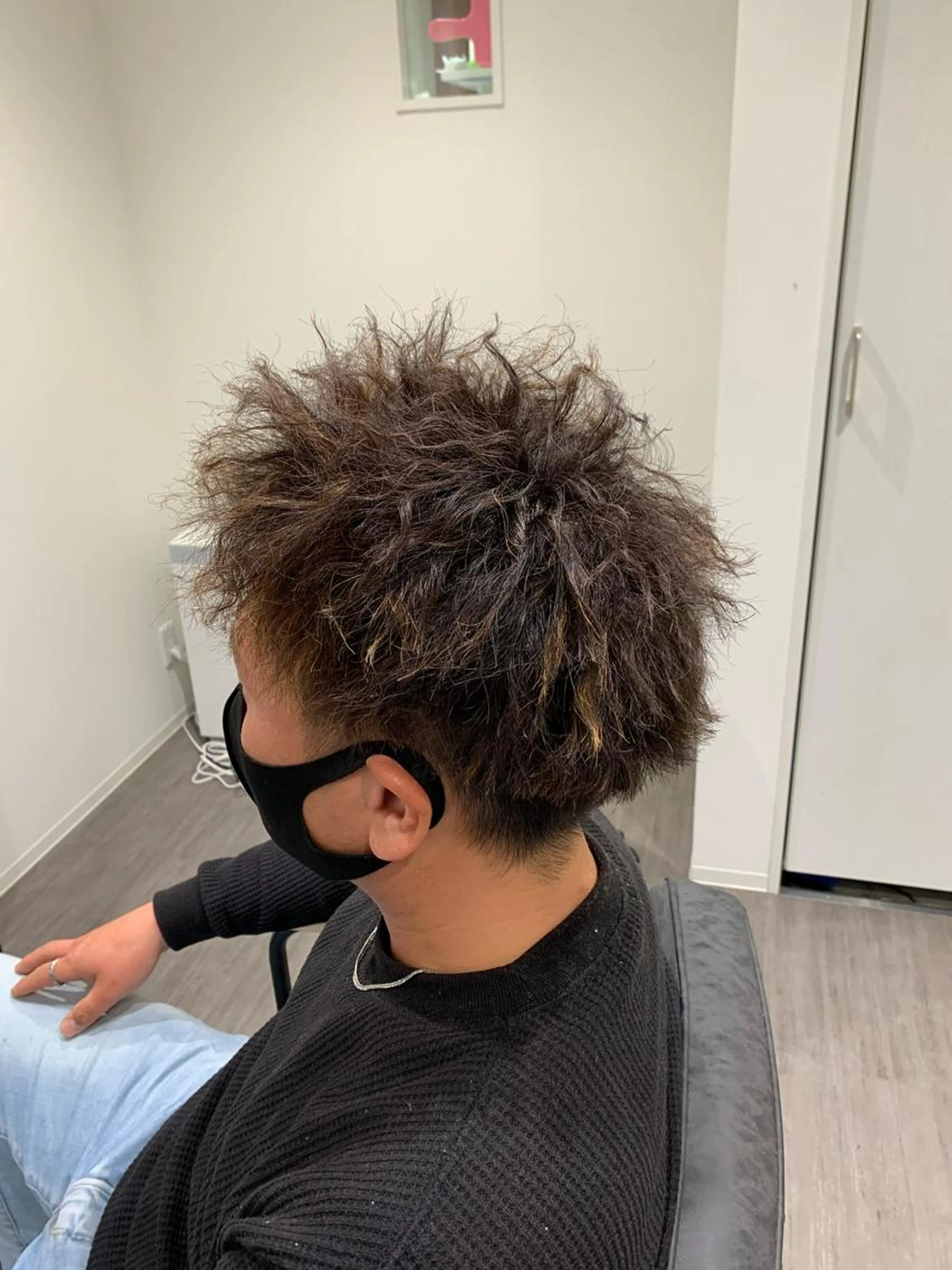 【メンズ限定/ハイライト/キャップハイライト】似合わせカット+メッシュカラーの写真