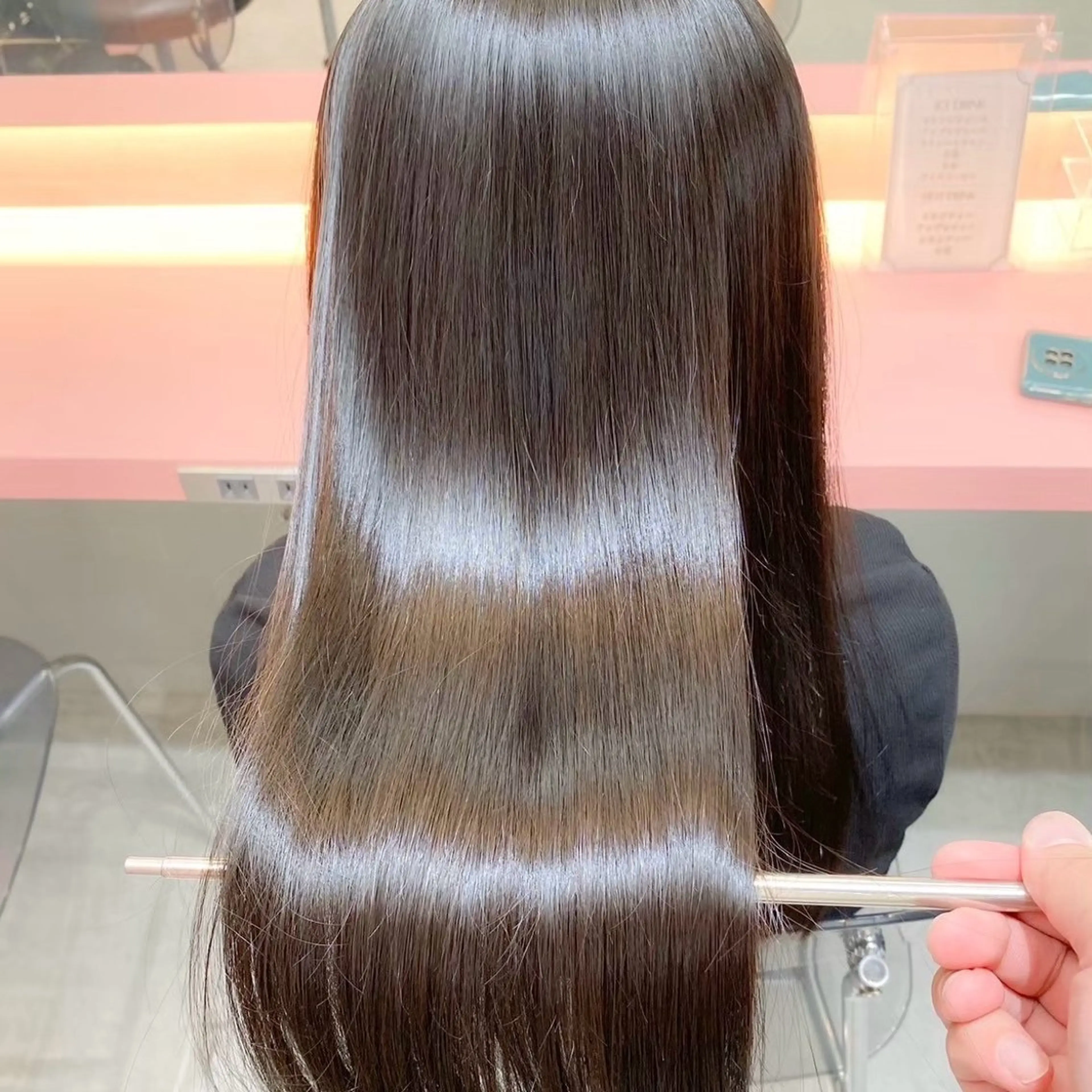 ロング 縮毛矯正 カット 縮毛矯正 トリートメント 韓国レイヤー🇰🇷 /艶カラー💎/月音のヘアスタイル