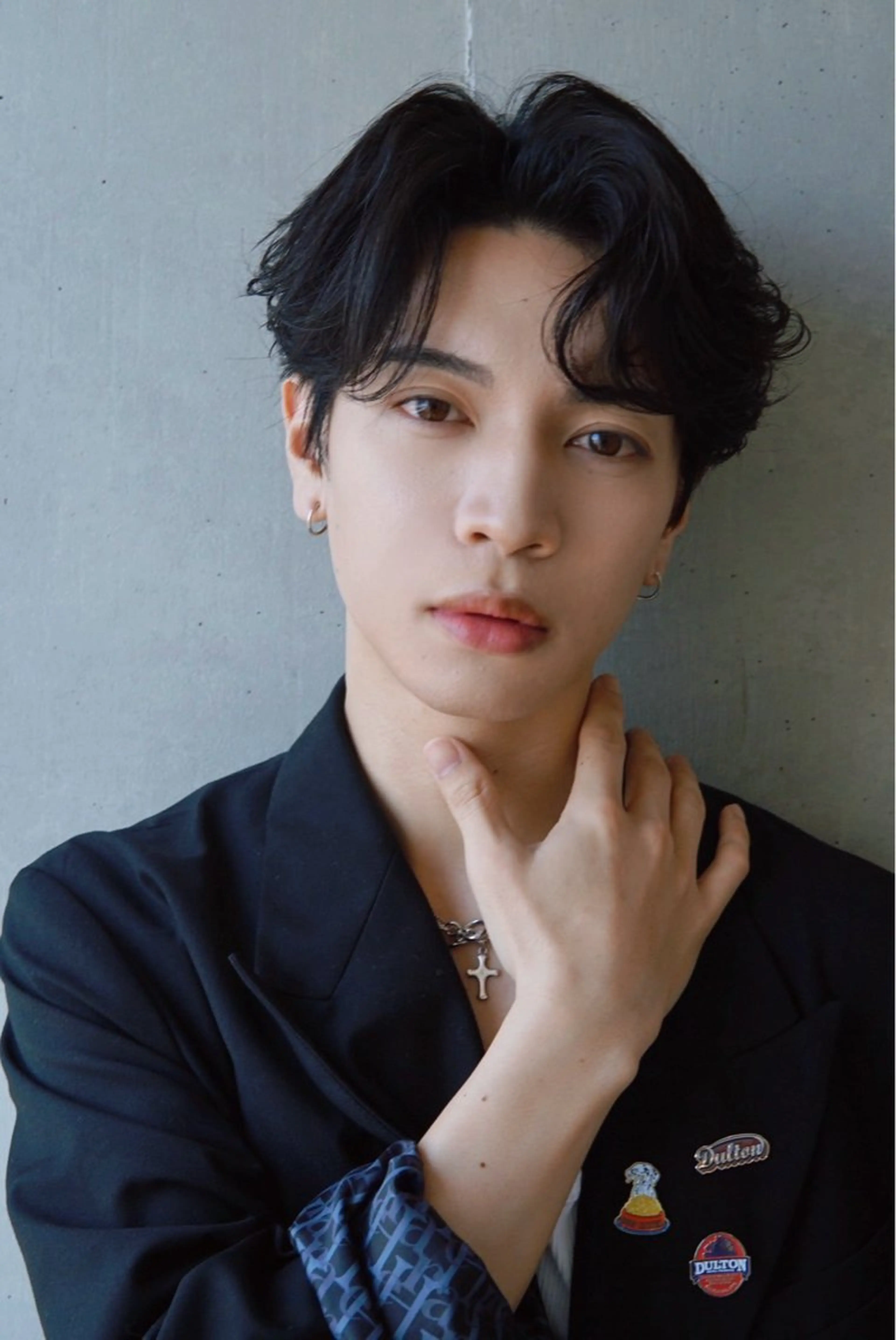 ショート パーマ メンズ センターパート フェザーパーマ メンズパーマ RIKI/センター パート/メンズパーマのヘアスタイル