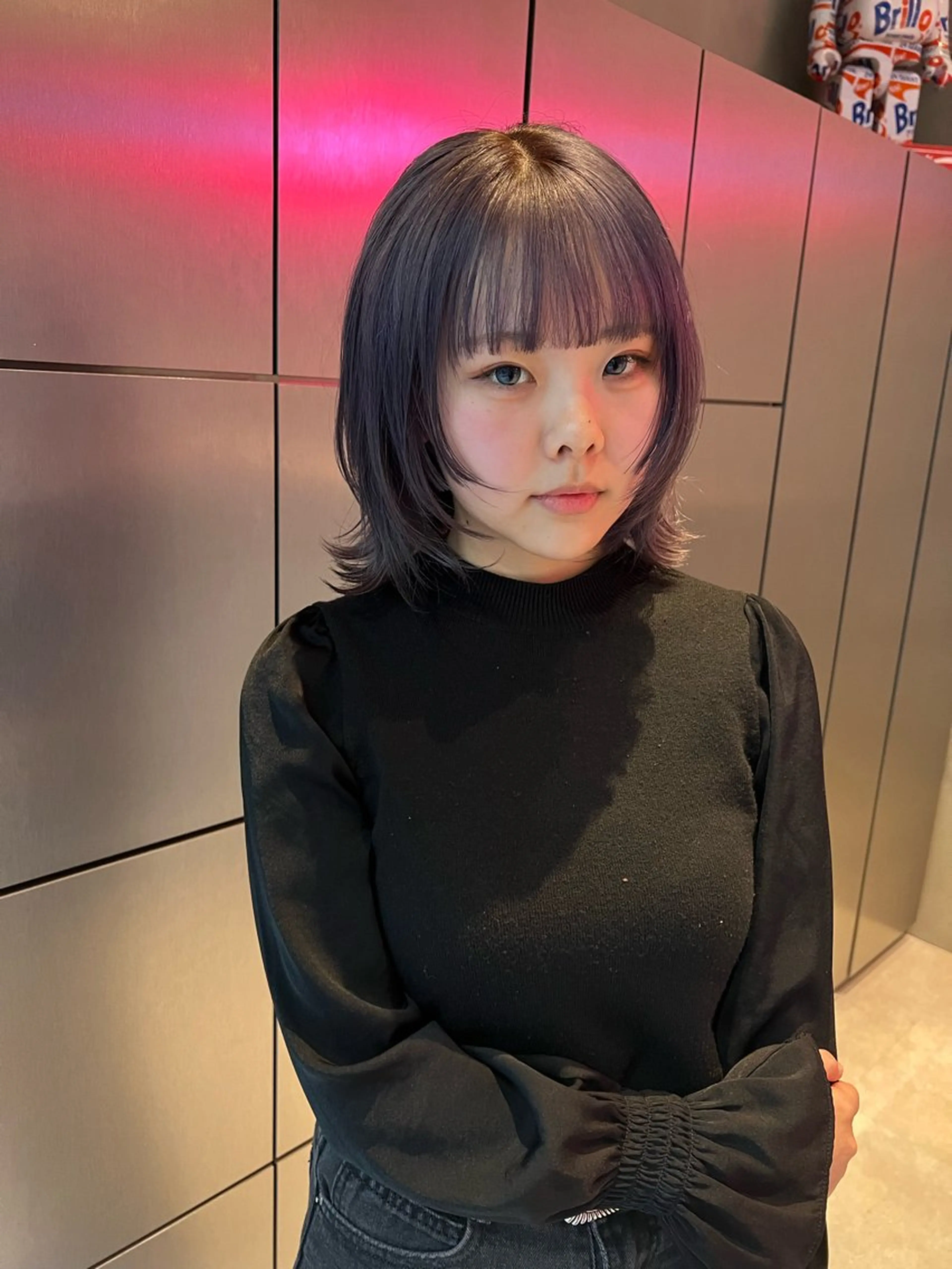 ミディアム カット ヘアカラー ADDICTION所属・笹井 瑠菜のヘアスタイル