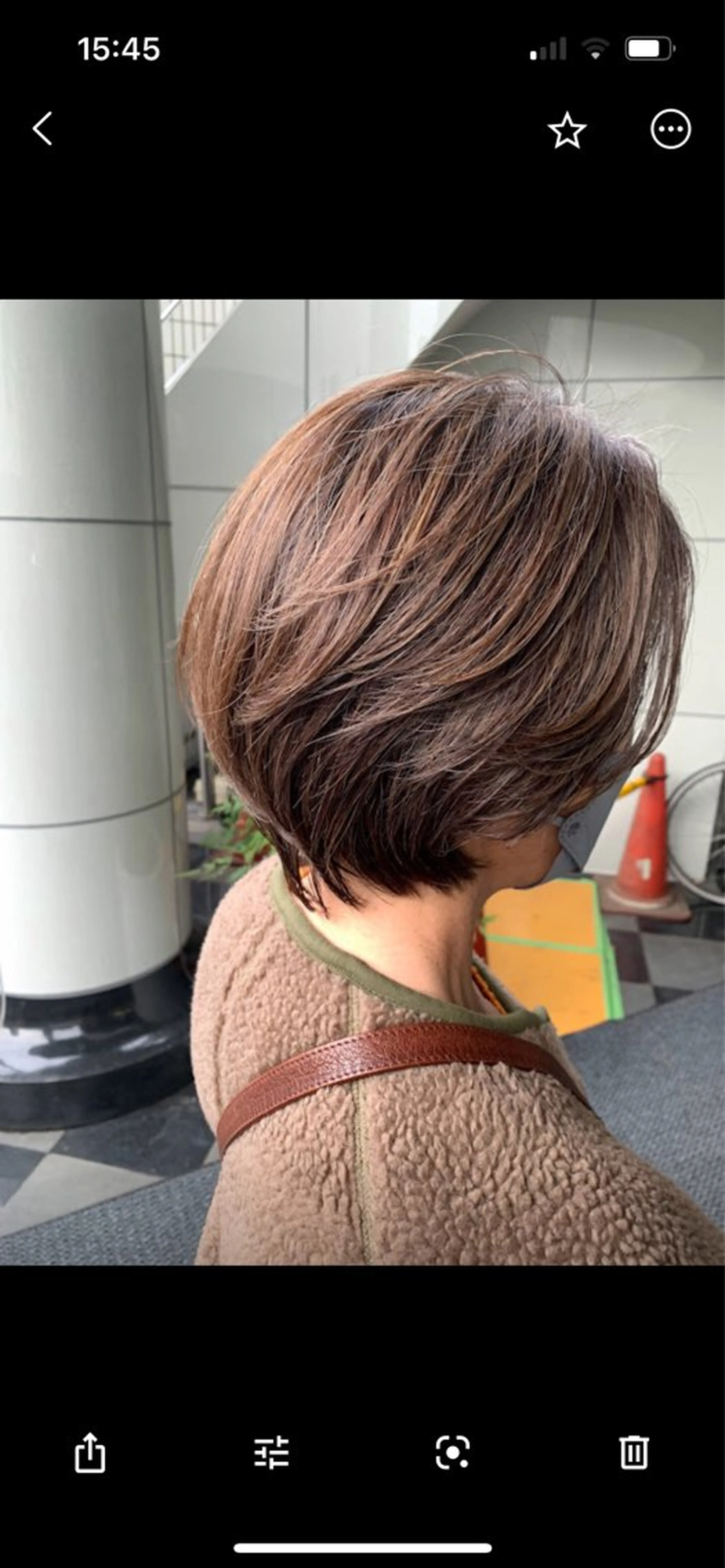 ショート カラー カット ヘアカラー トリートメント 高松 歩のヘアスタイル
