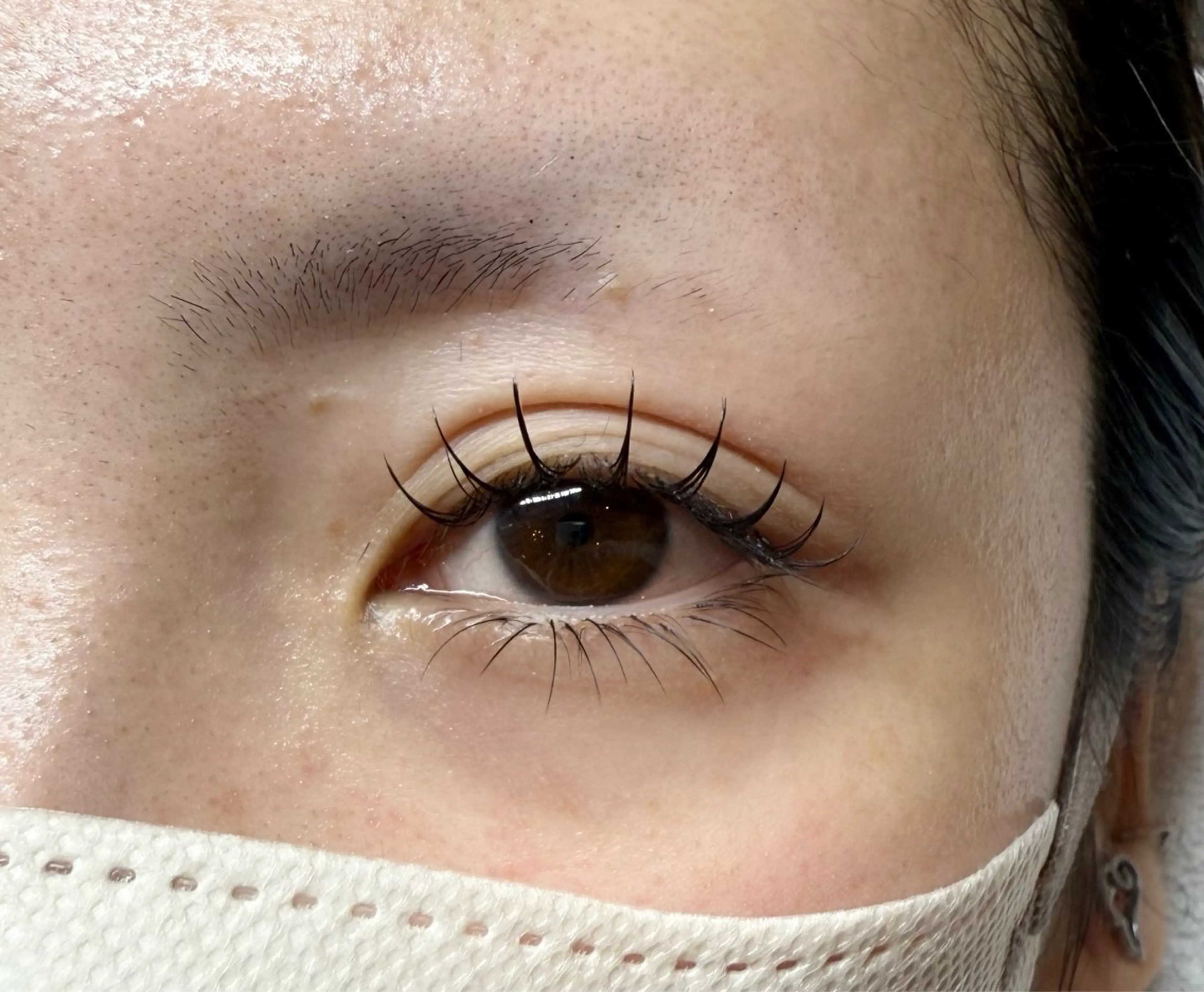 マツエク・マツパ 束感まつ毛 キュート フラットラッシュ 下まつげエクステ マツエク Flor上大岡 ＊フルノ リナ＊のマツエク・マツパデザイン