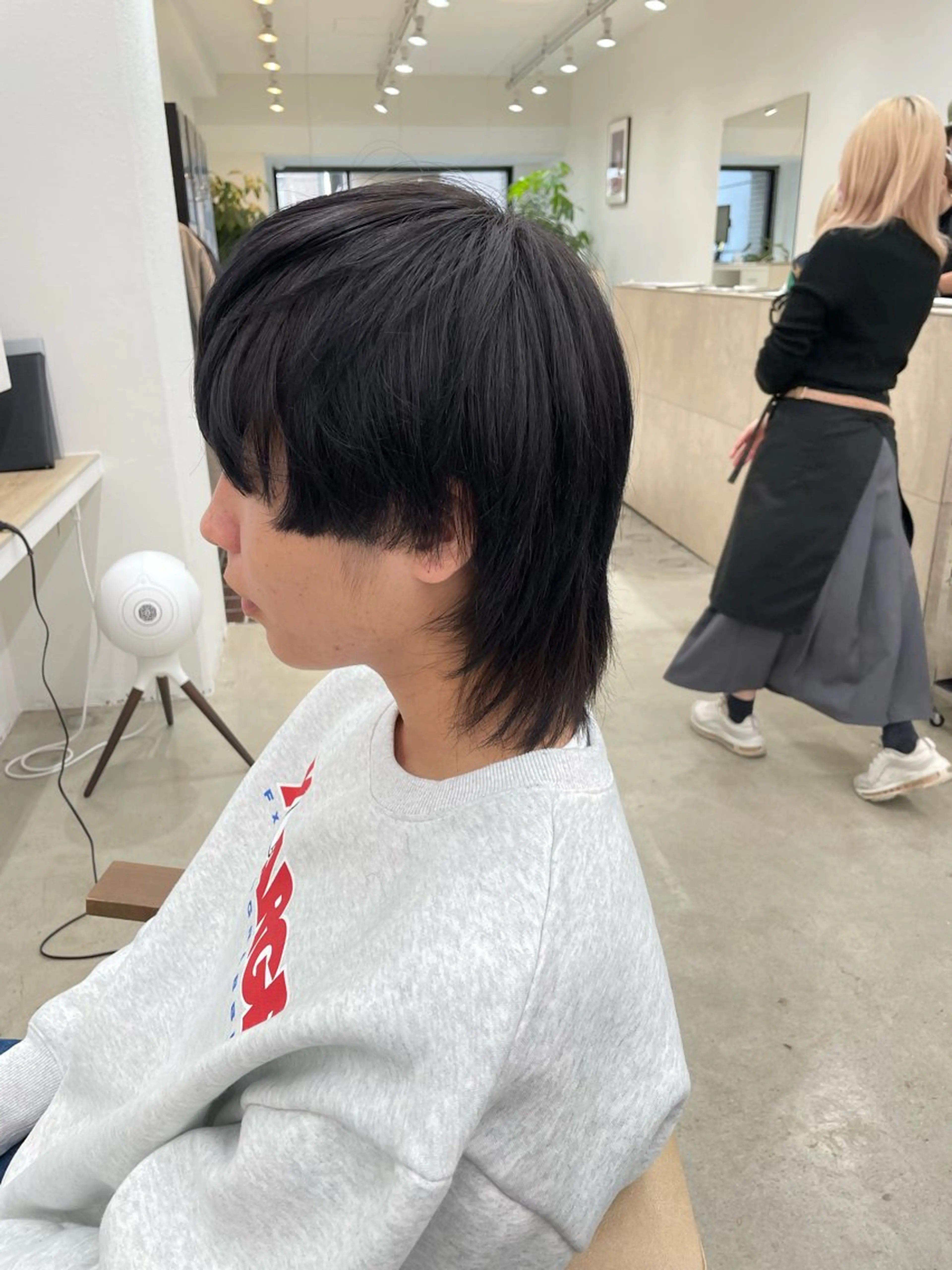 ミディアム メンズ マッシュウルフ マッシュ メンズウルフカット ウルフカット カット ハイトーン/レイヤー /ケアブリーチ石川治のヘアスタイル