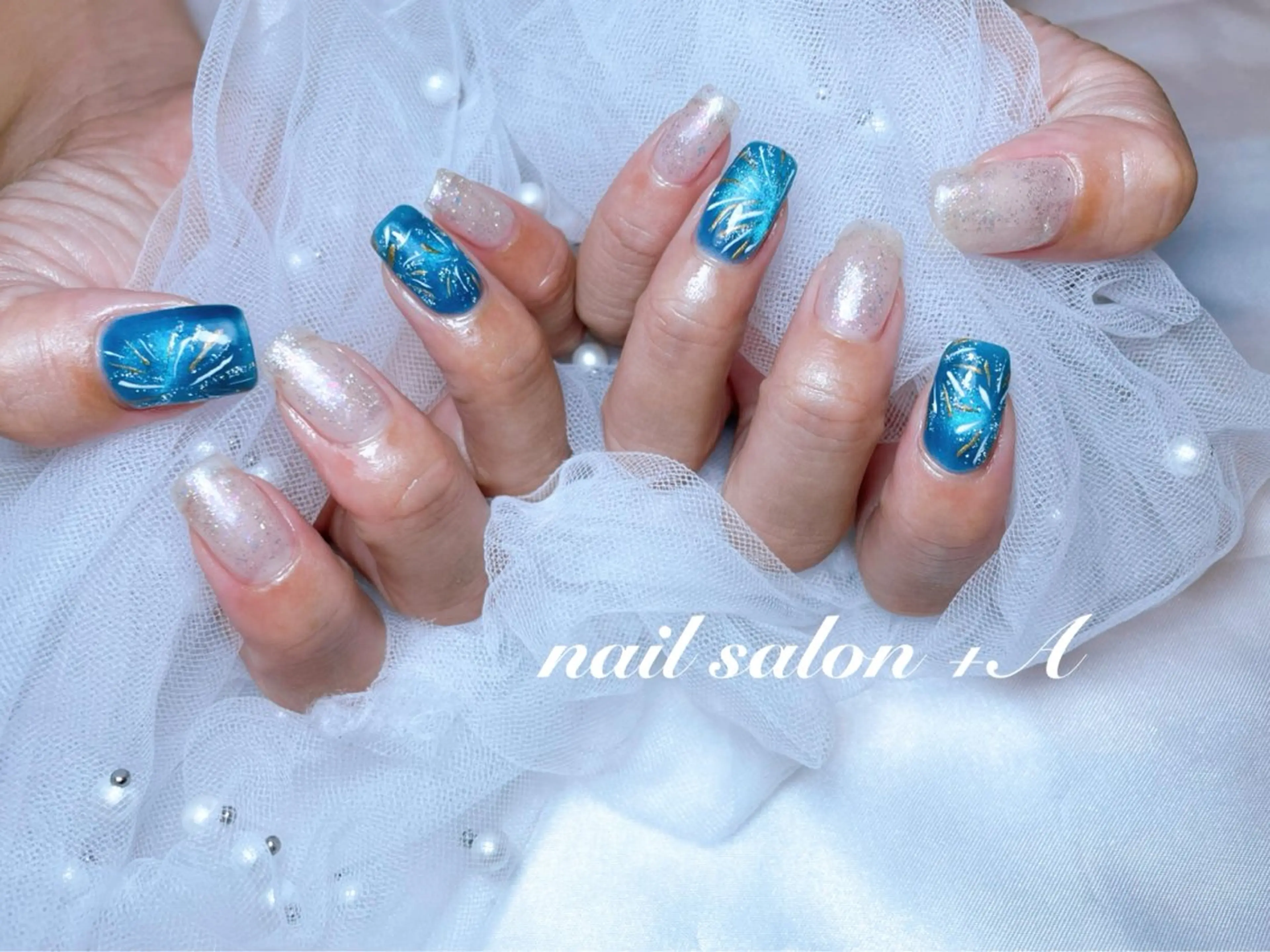 ミディアム ハンドネイル nail salon +A所属・Nail Salon +Aのネイルデザイン