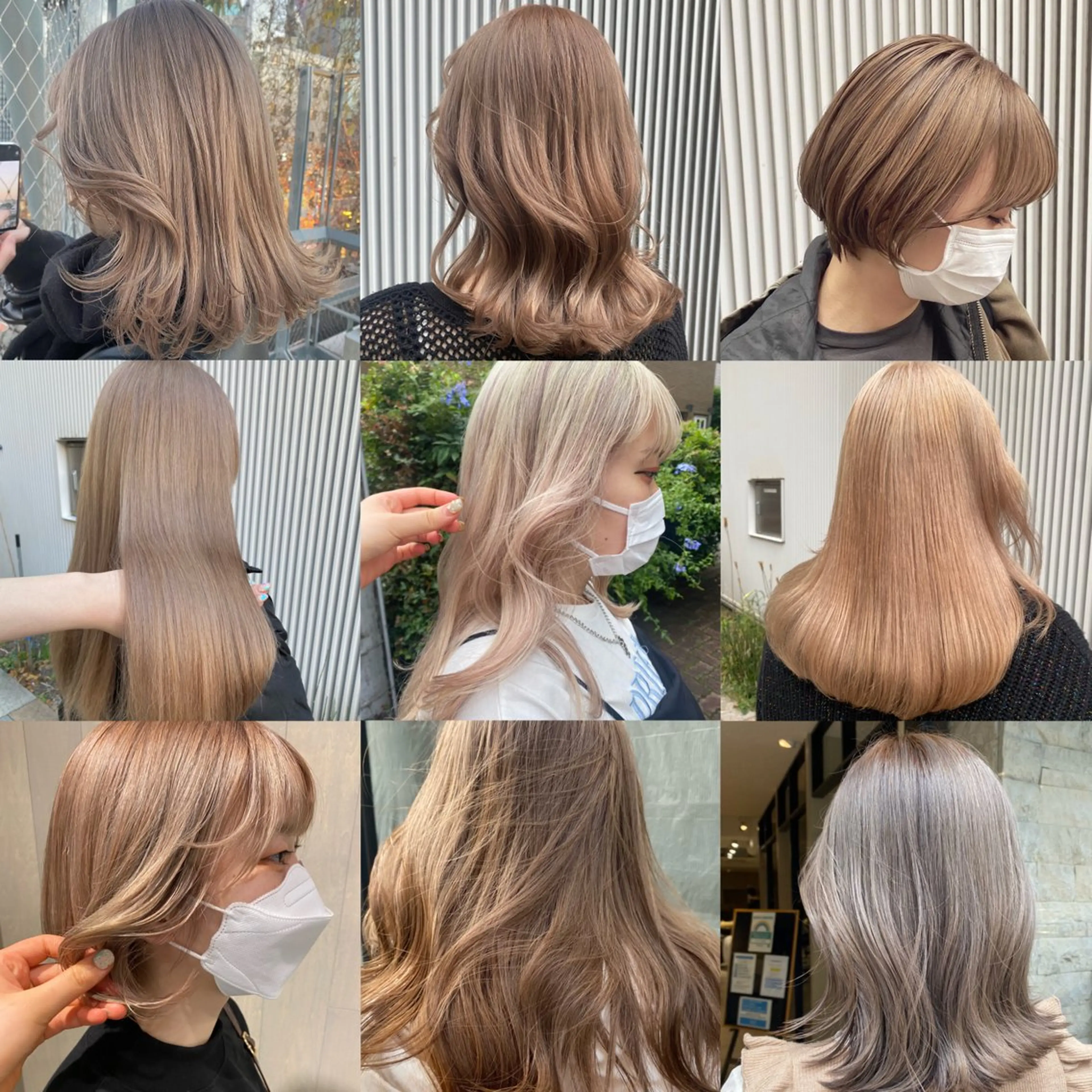 セミロング カラー ヘアアレンジ アンククロス渋谷【ANKH CROSS】所属・韓国ヘア┊︎レイヤー ┊︎haruka🌙のヘアスタイル