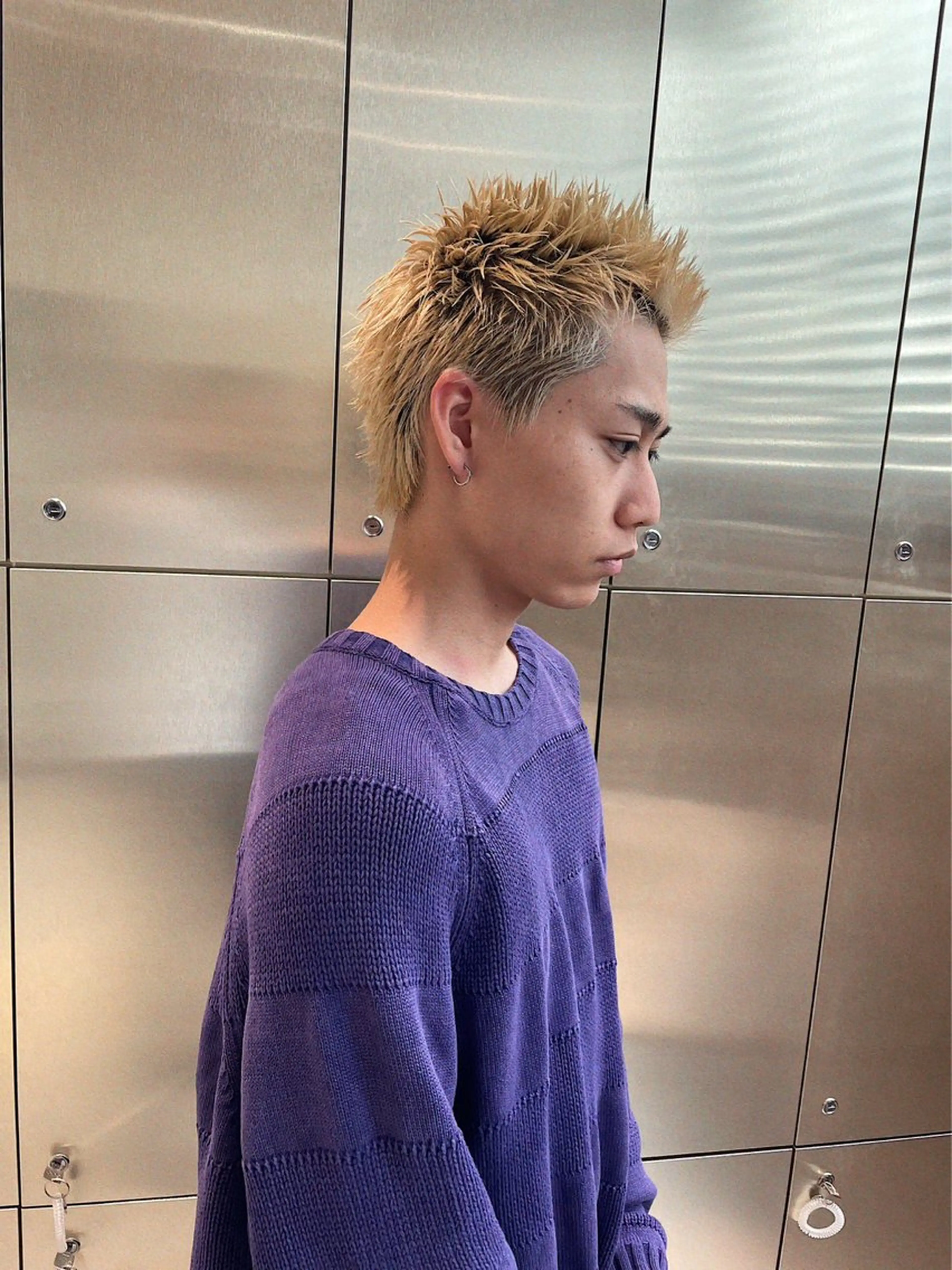 ショート カラー ヘアカラー heavenly by HAVANA新宿所属・メンズショート/ピン パーマ/新宿/フウガのヘアスタイル