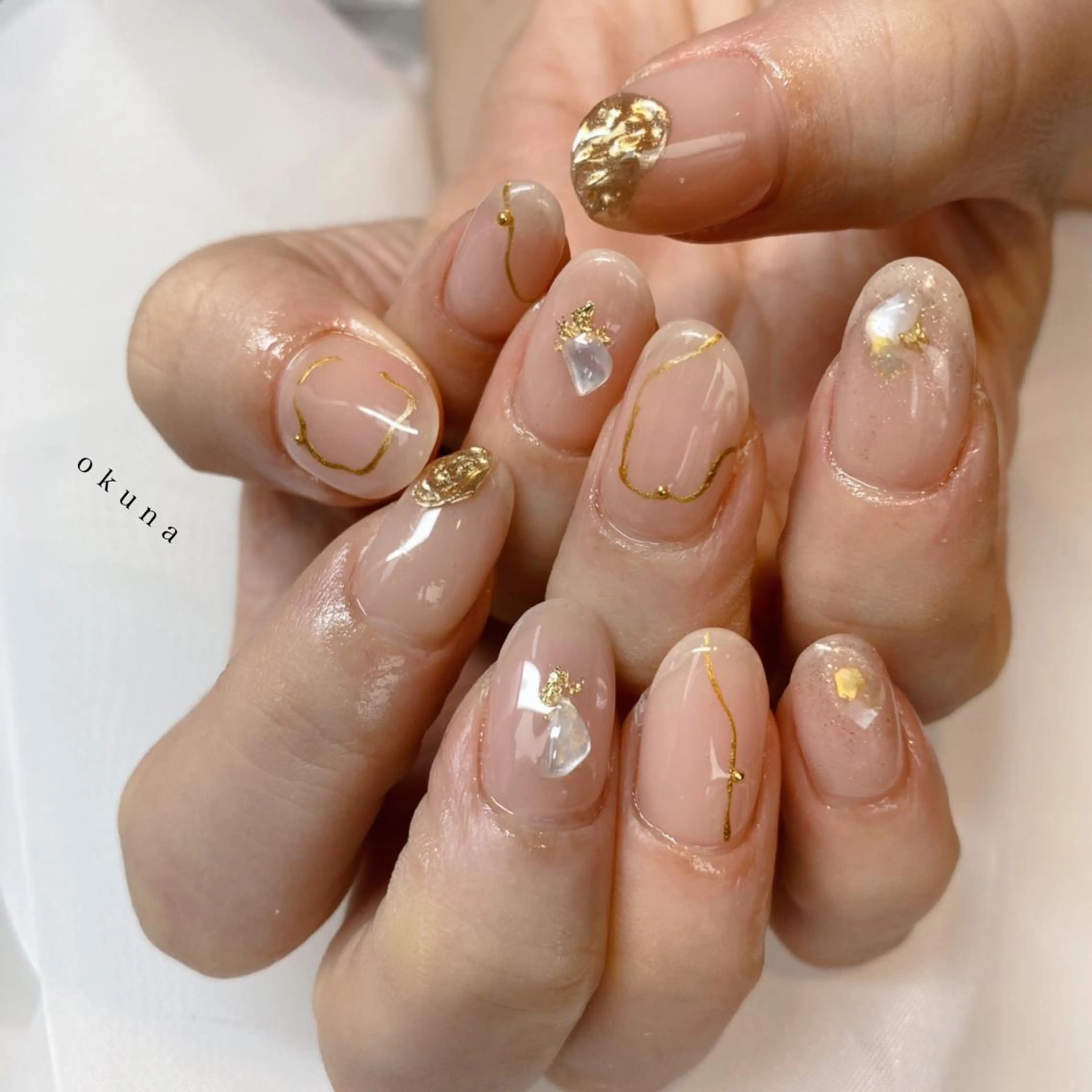 ネイル ニュアンスネイル ハンドネイル パンチャパンチャ ネイルサロンのネイルデザイン